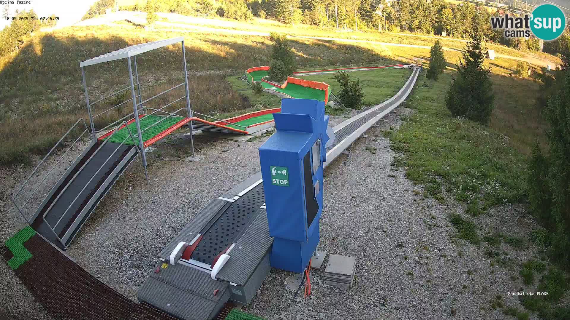 Live webcam Pista da slittino Fužine – Croazia