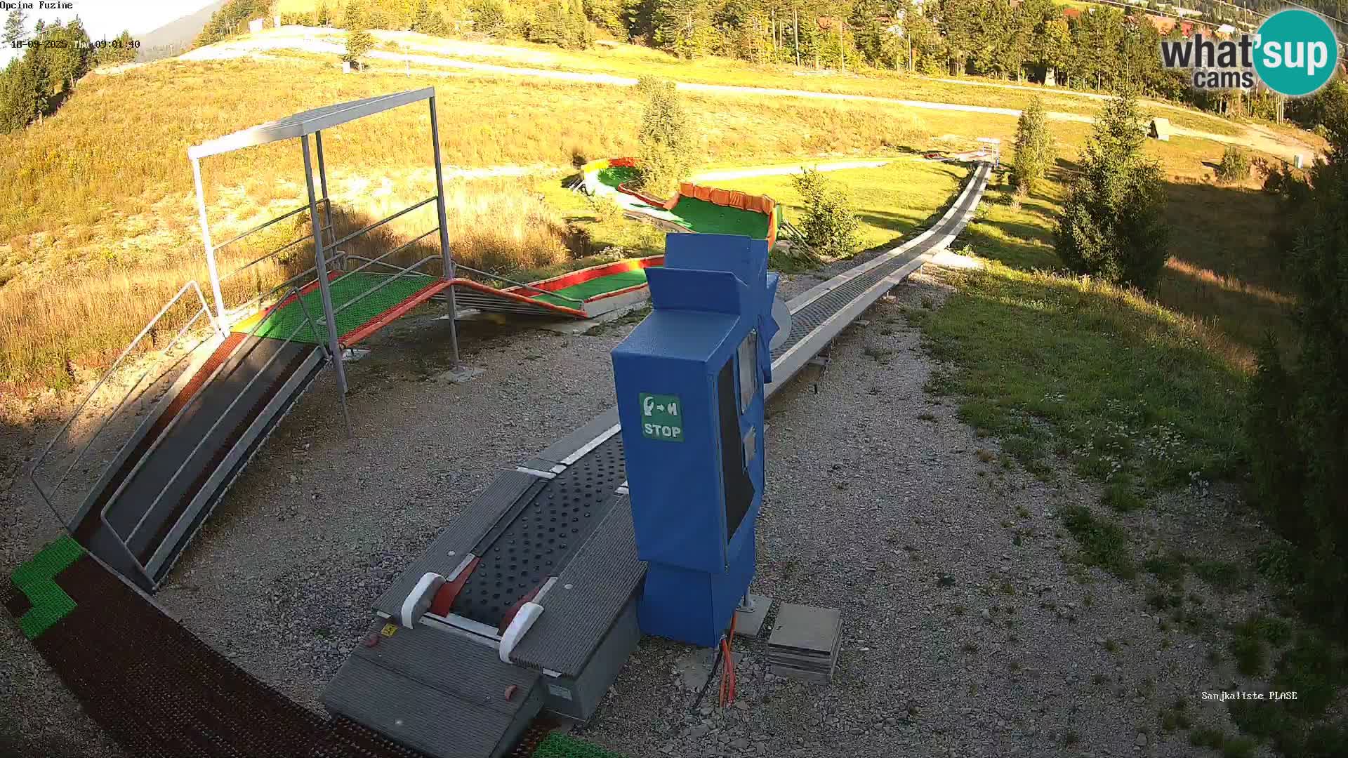 Live webcam Fužine toboggan run – Croatia