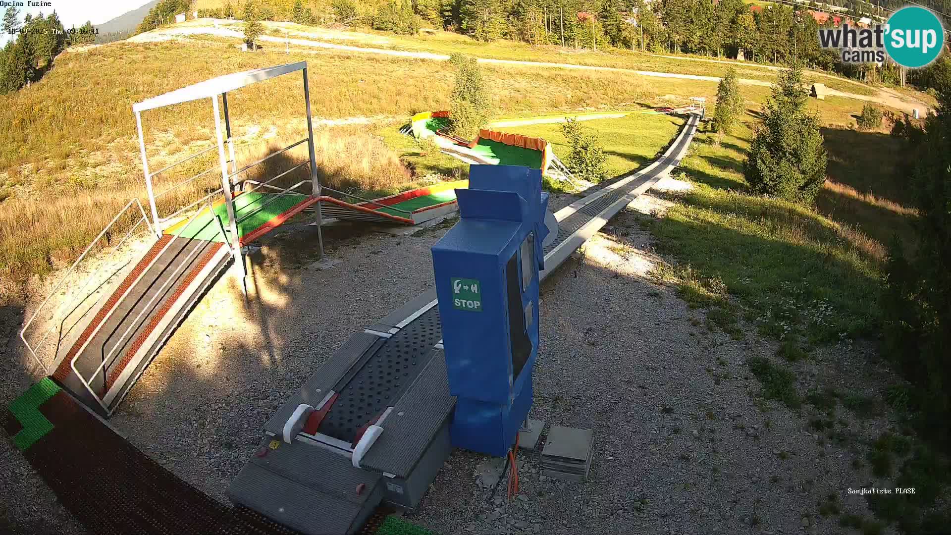 Live webcam Fužine toboggan run – Croatia