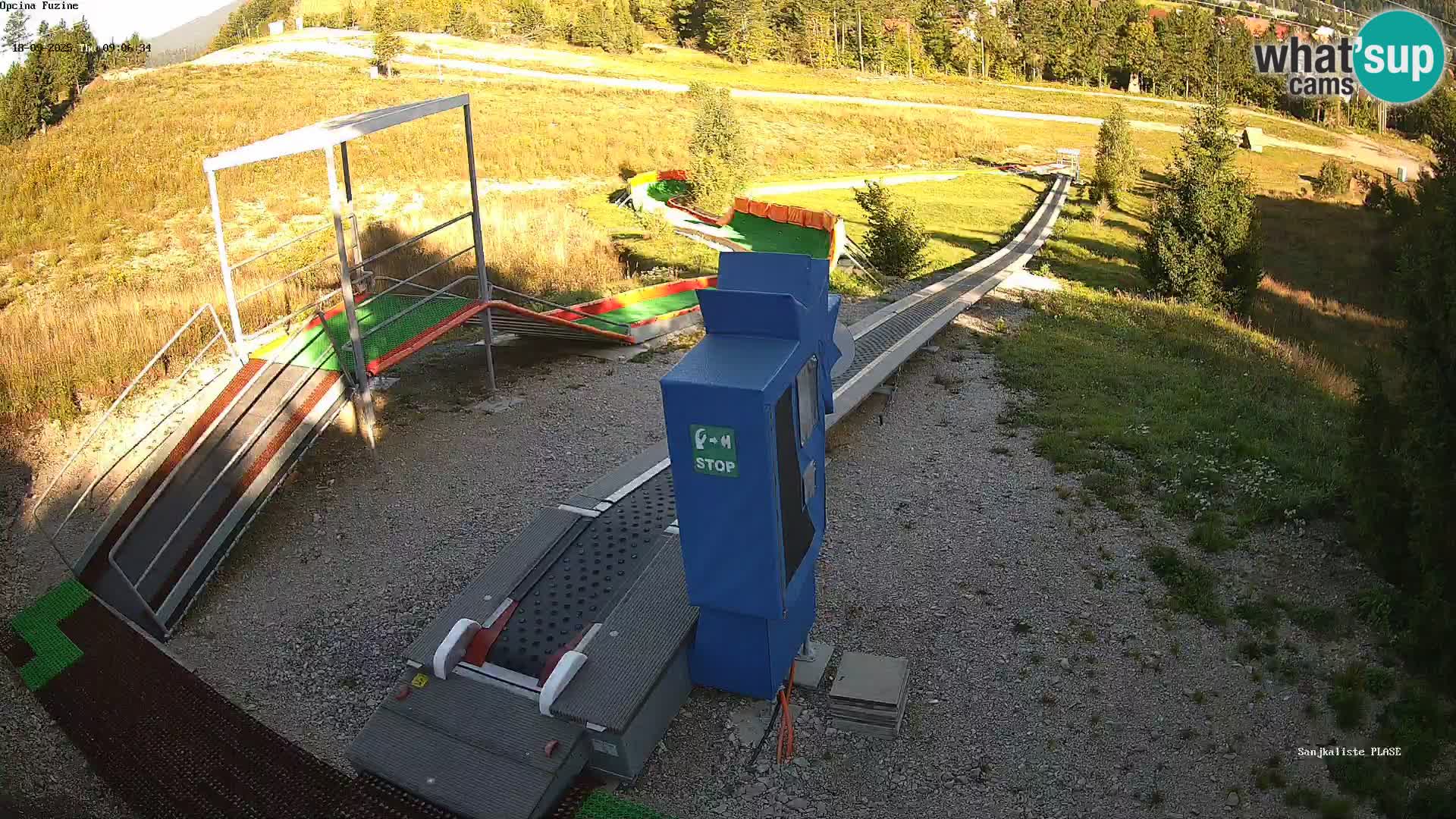 Live webcam Pista da slittino Fužine – Croazia