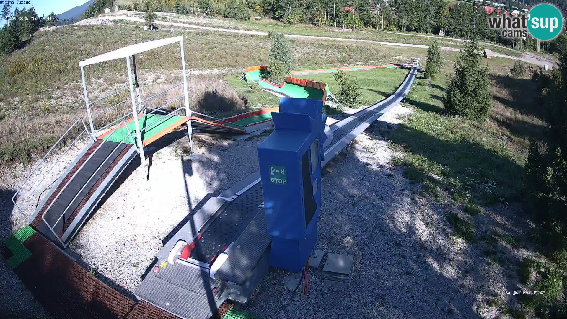 Live webcam Pista da slittino Fužine – Croazia
