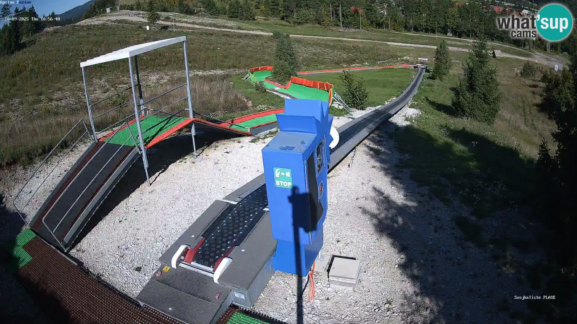 Live webcam Fužine toboggan run – Croatia