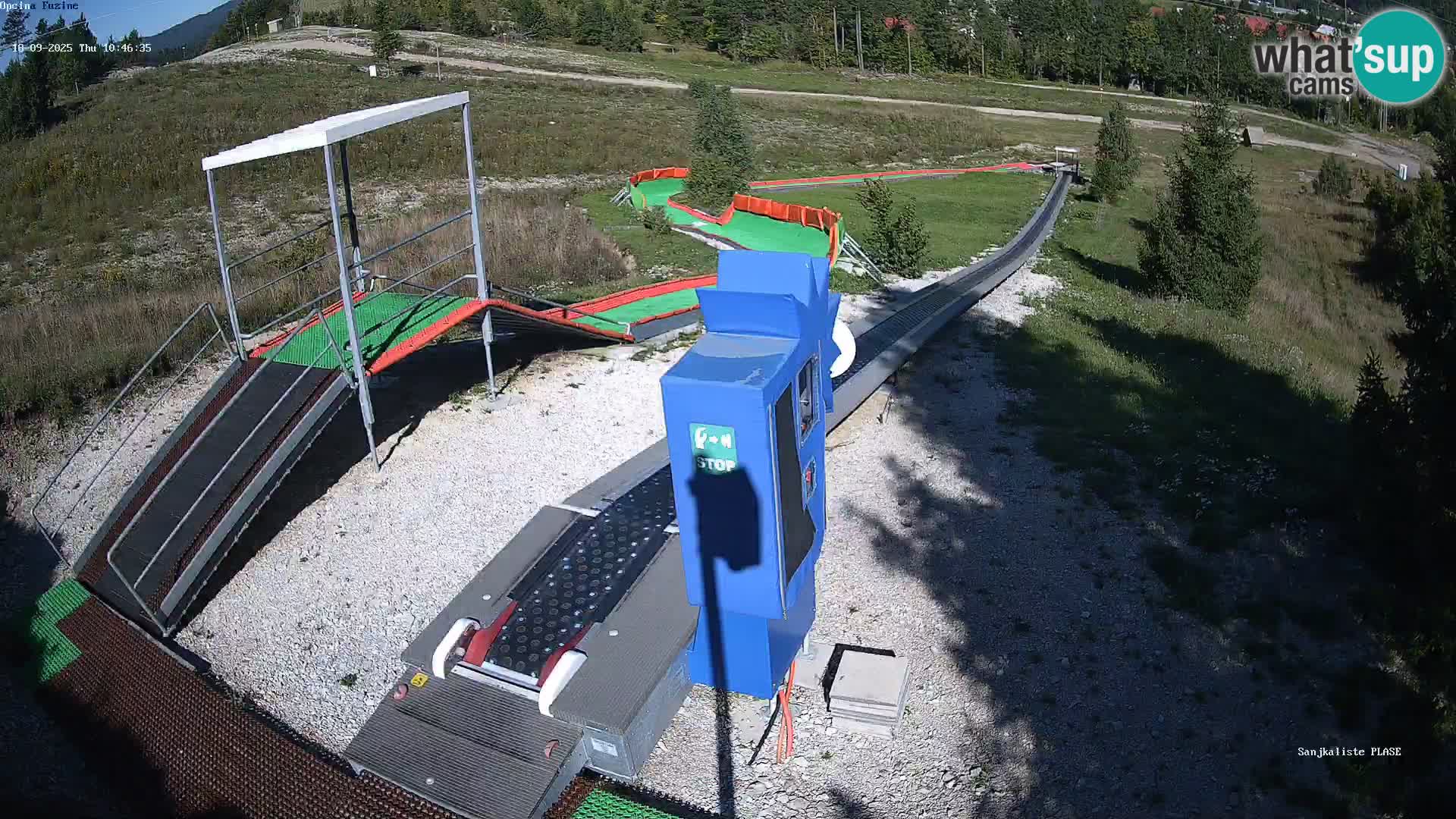 Live webcam Fužine toboggan run – Croatia