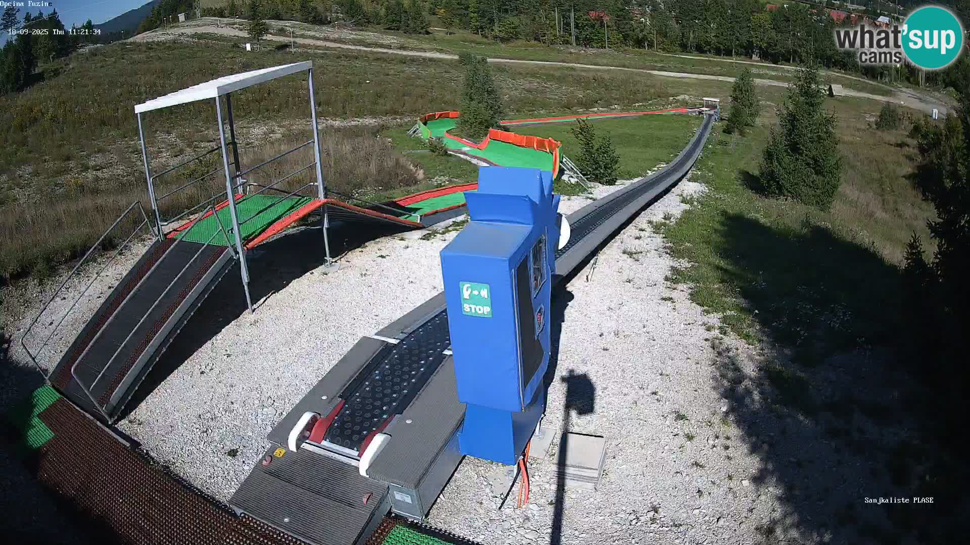 Live webcam Fužine toboggan run – Croatia