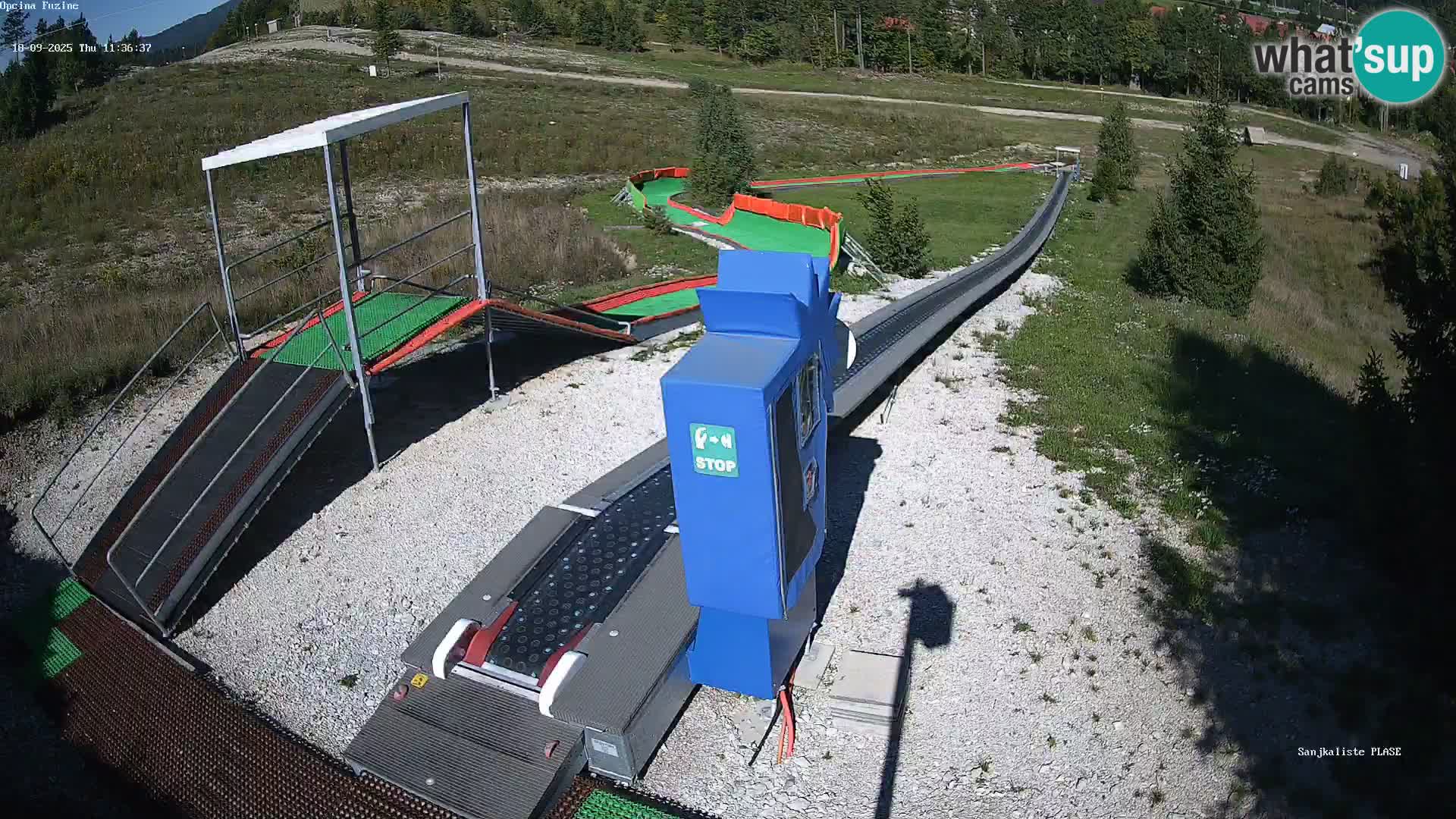 Webcam en vivo Pista de trineo Fužine – Croacia