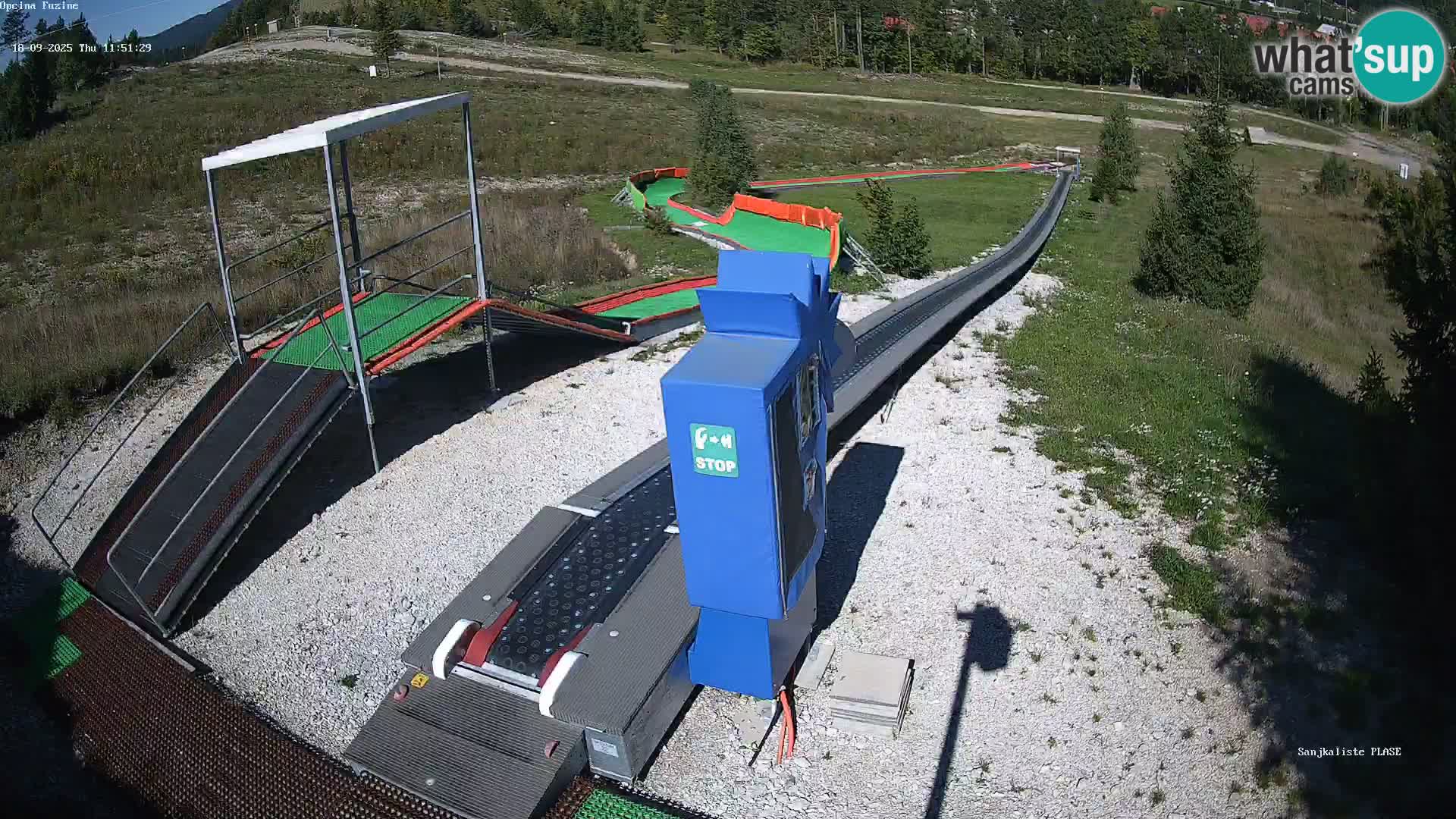 Webcam en direct Piste de luge de Fužine – Croatie