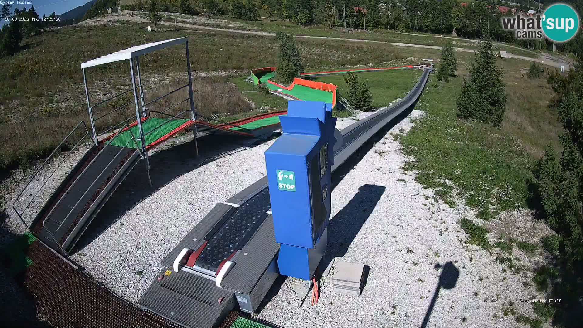 Live webcam Fužine toboggan run – Croatia