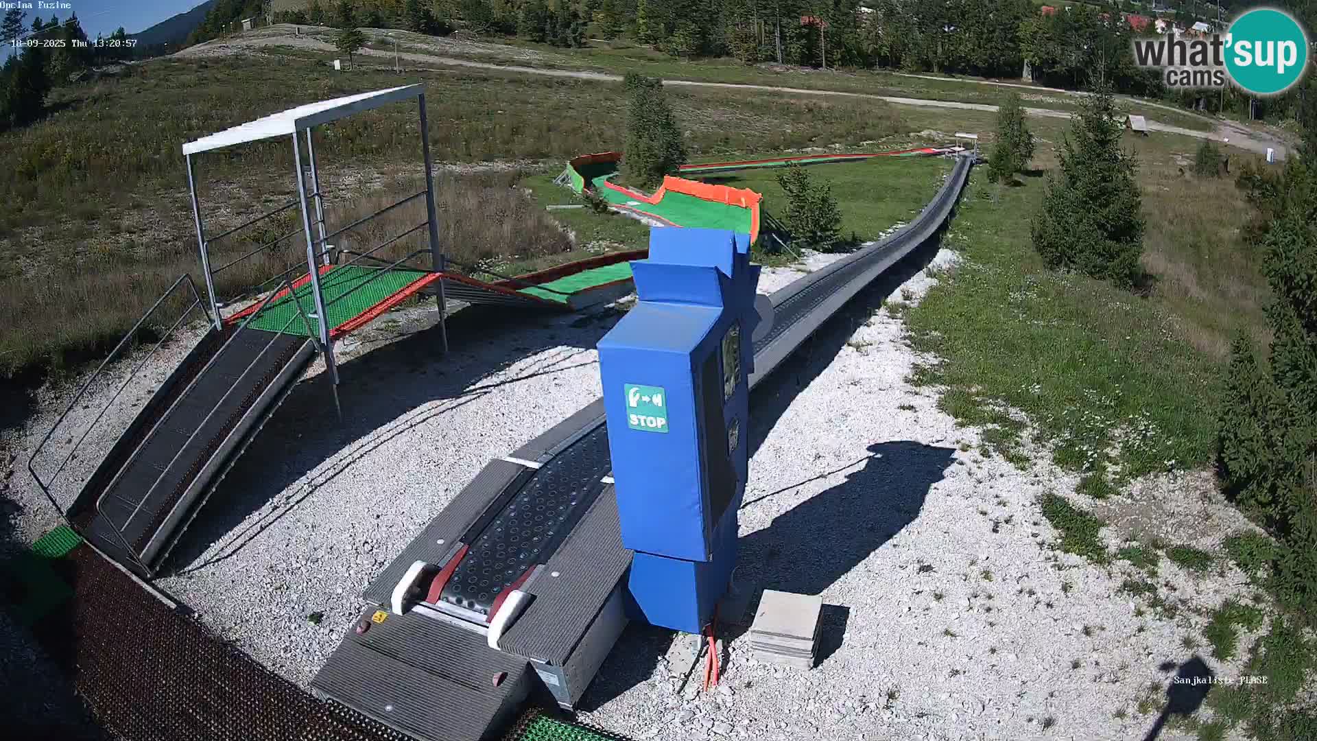 Live webcam Fužine toboggan run – Croatia