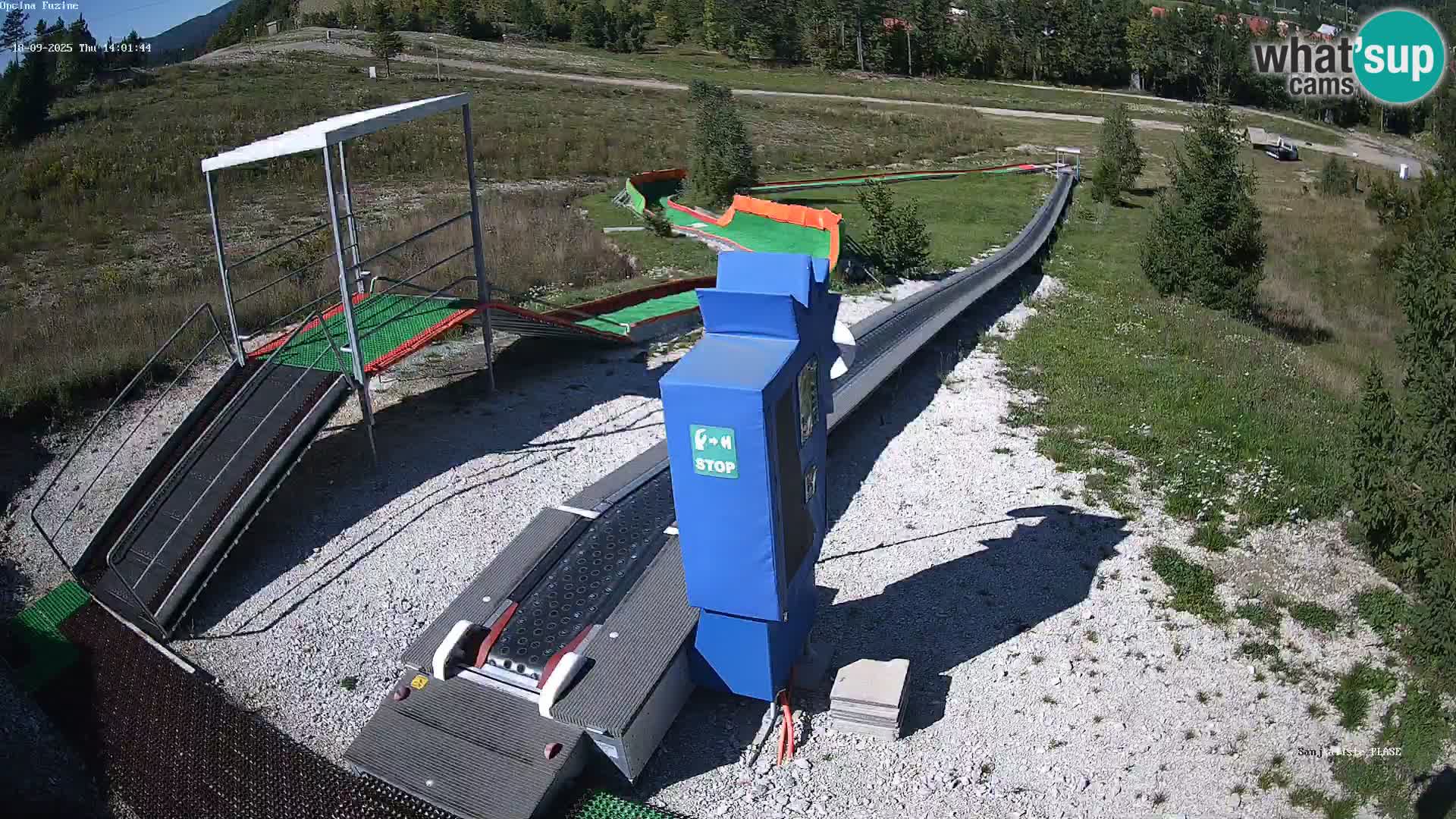 Live webcam Fužine toboggan run – Croatia