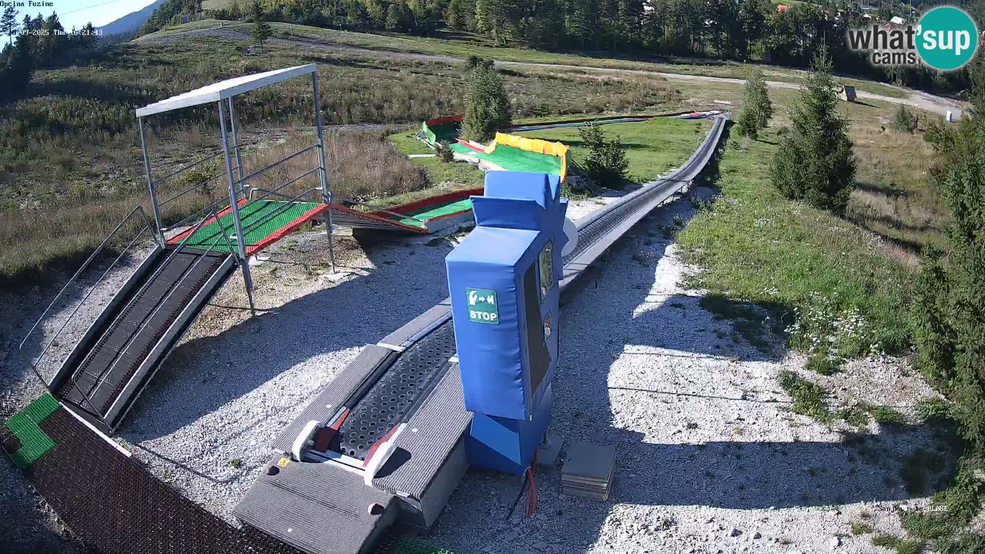 Live webcam Fužine toboggan run – Croatia