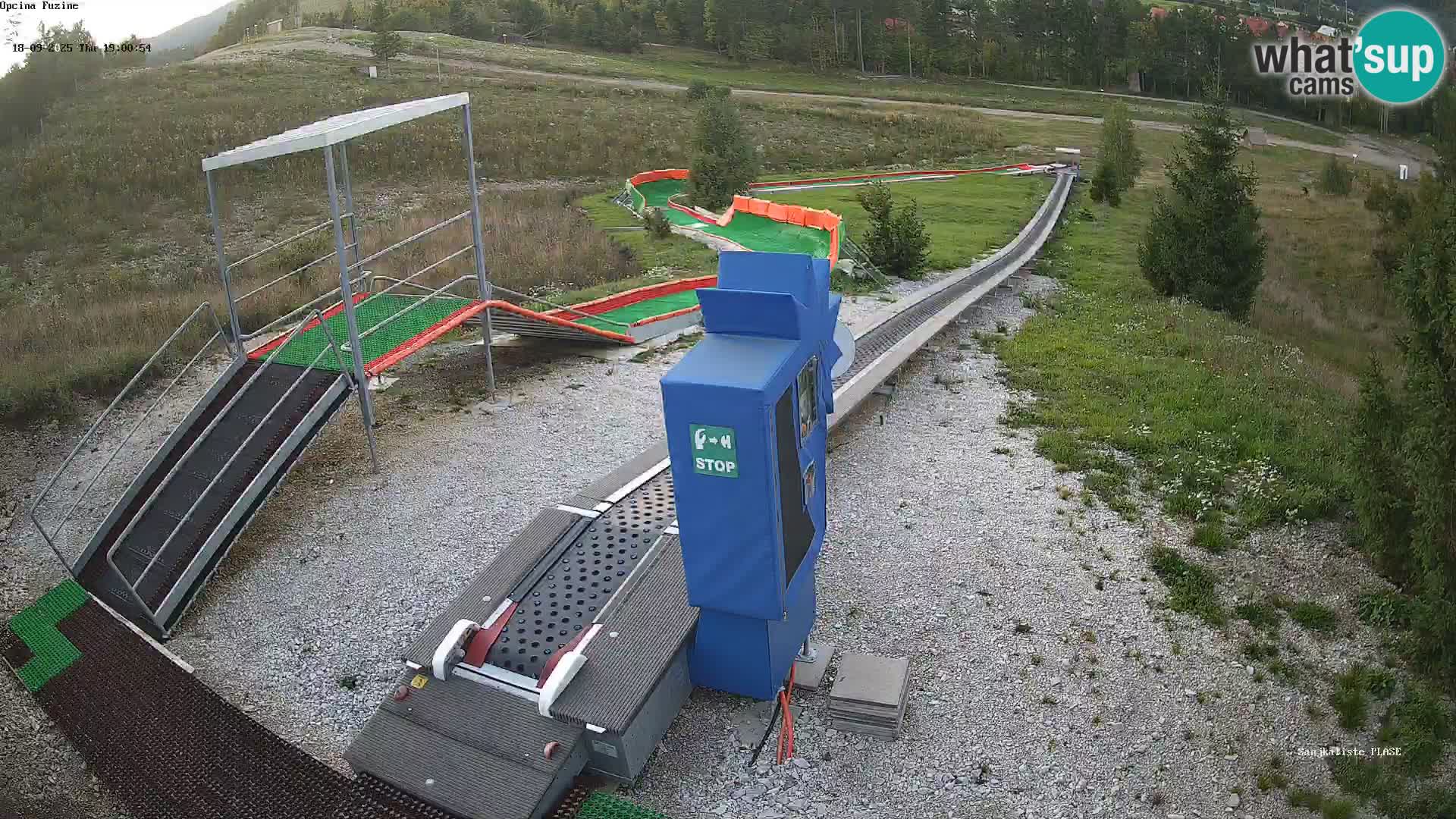 Live webcam Fužine toboggan run – Croatia