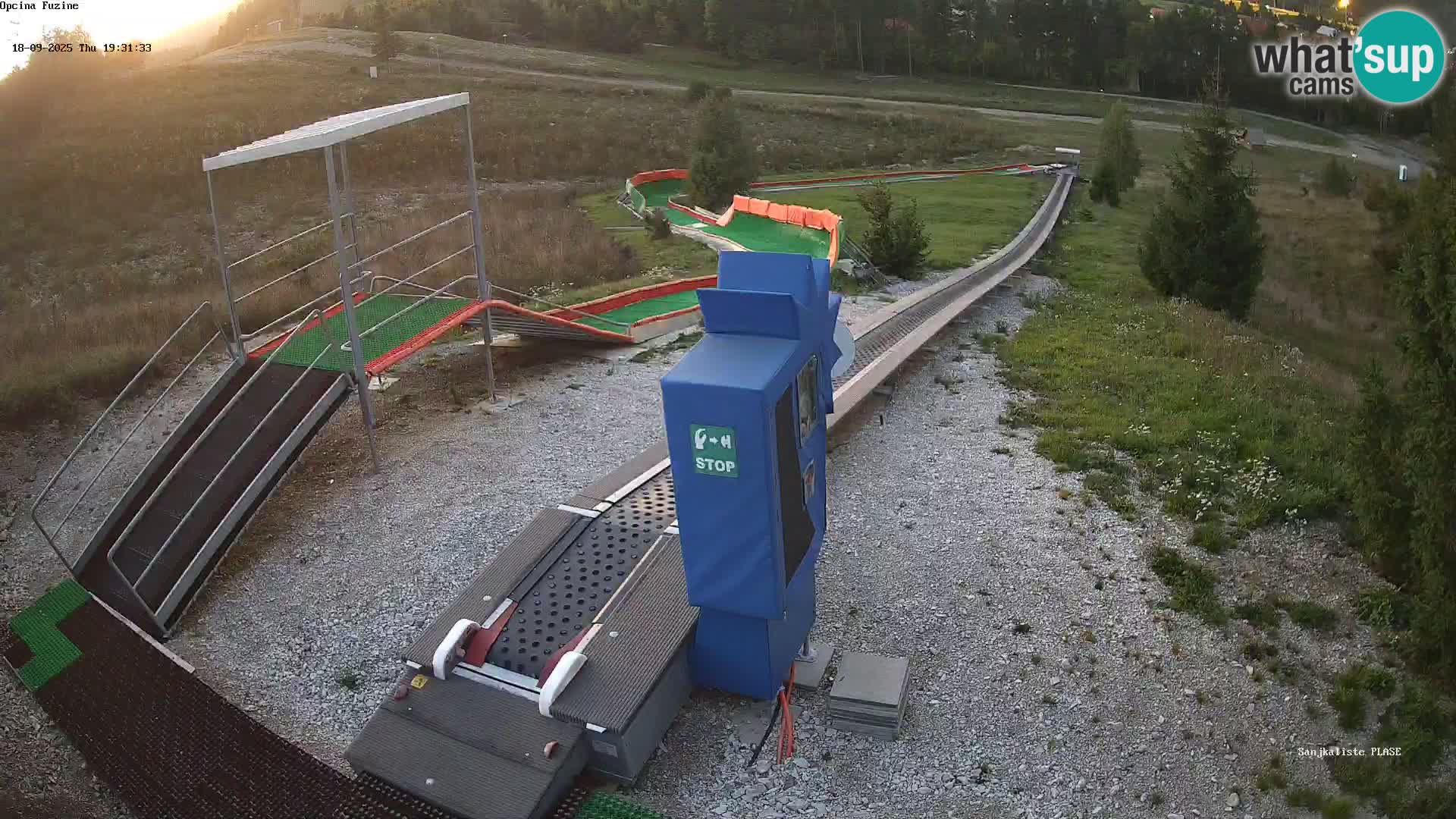 Live webcam Pista da slittino Fužine – Croazia