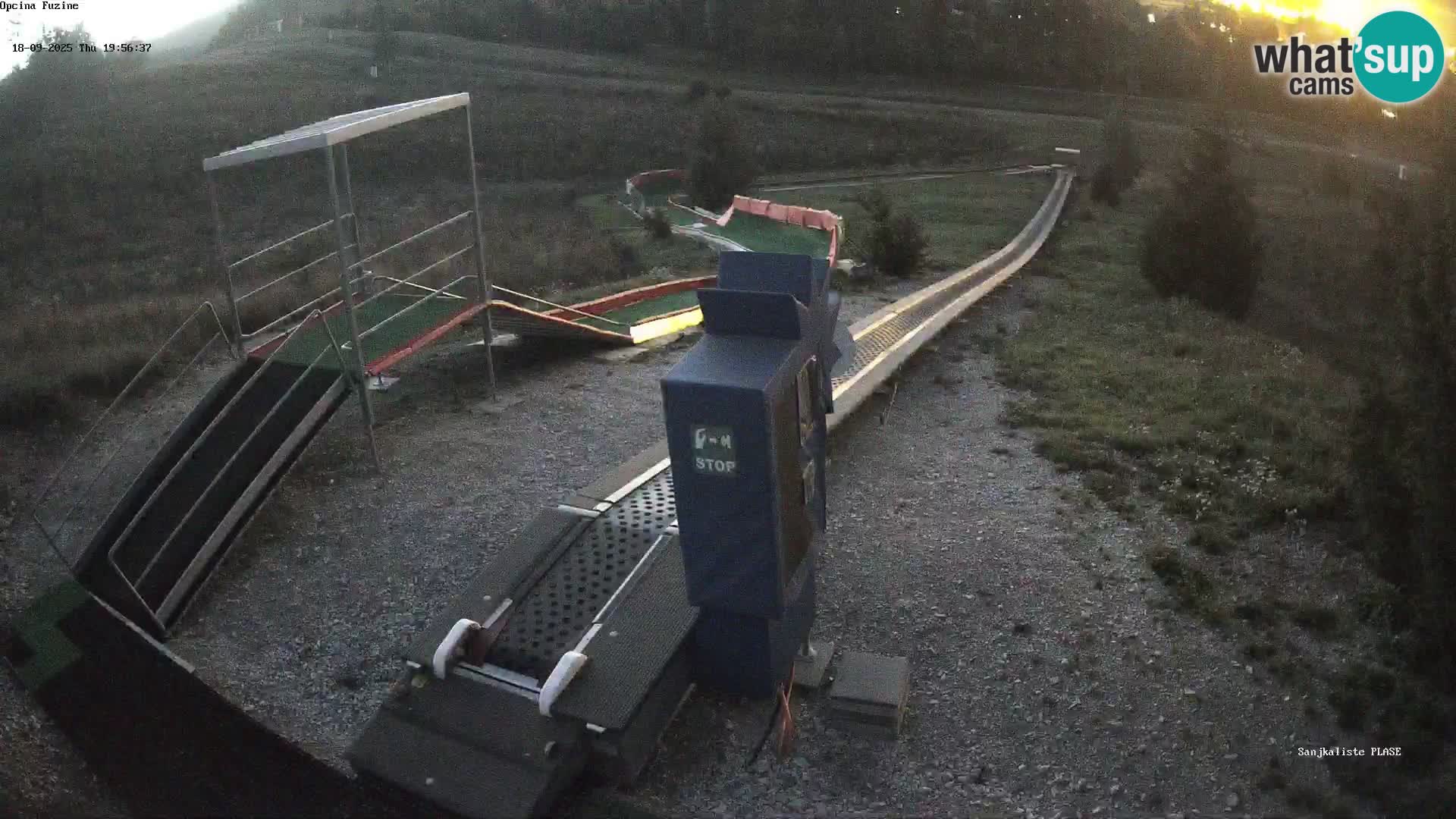 Live webcam Pista da slittino Fužine – Croazia