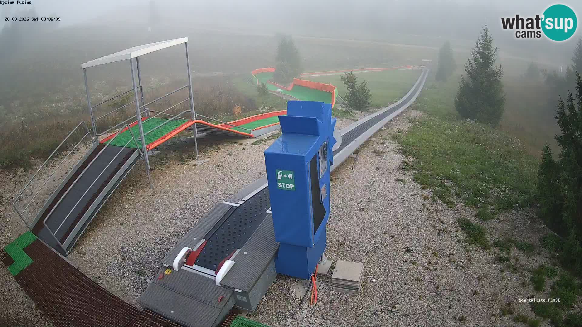 Webcam en direct Piste de luge de Fužine – Croatie
