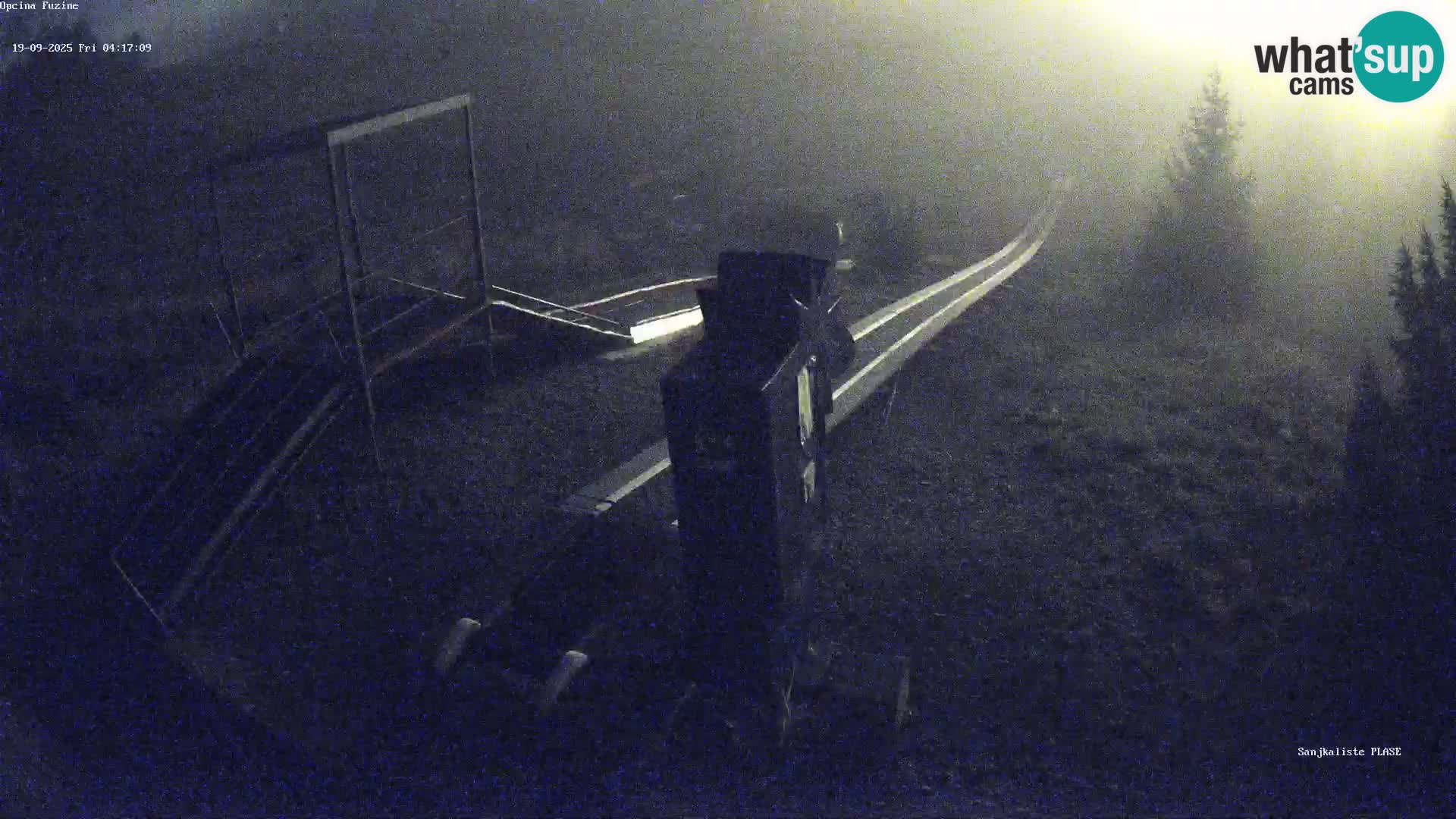 Webcam en direct Piste de luge de Fužine – Croatie