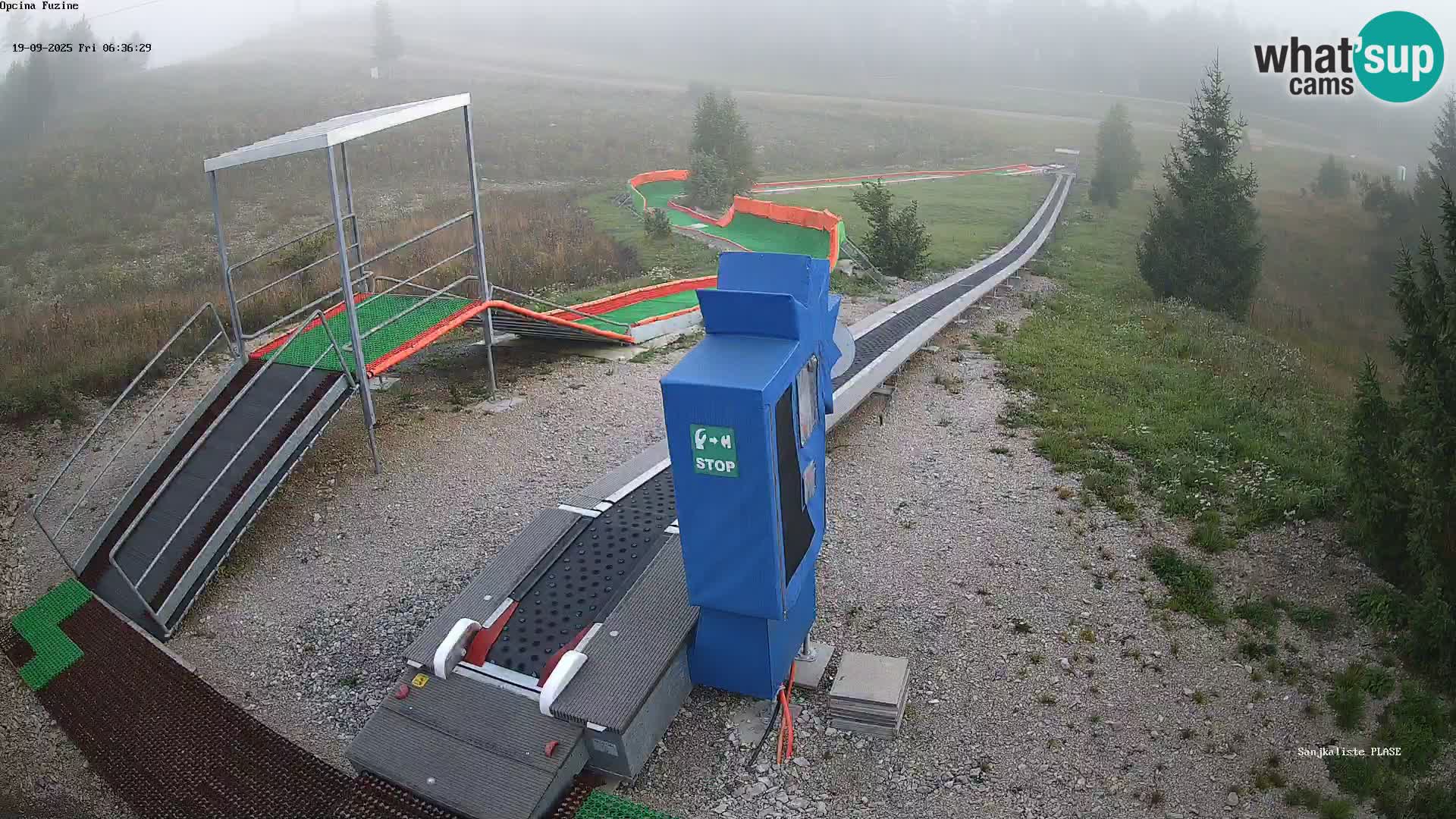 Live webcam Fužine toboggan run – Croatia