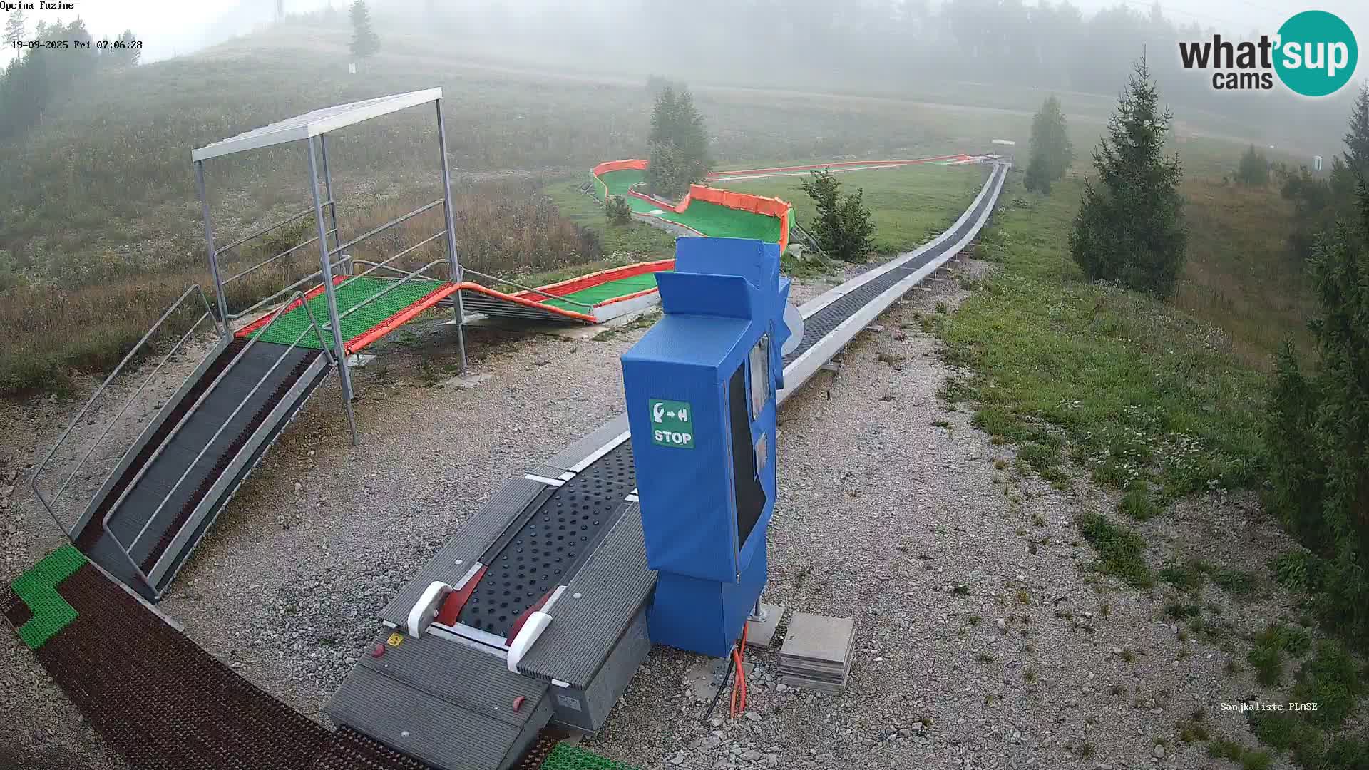 Live webcam Pista da slittino Fužine – Croazia
