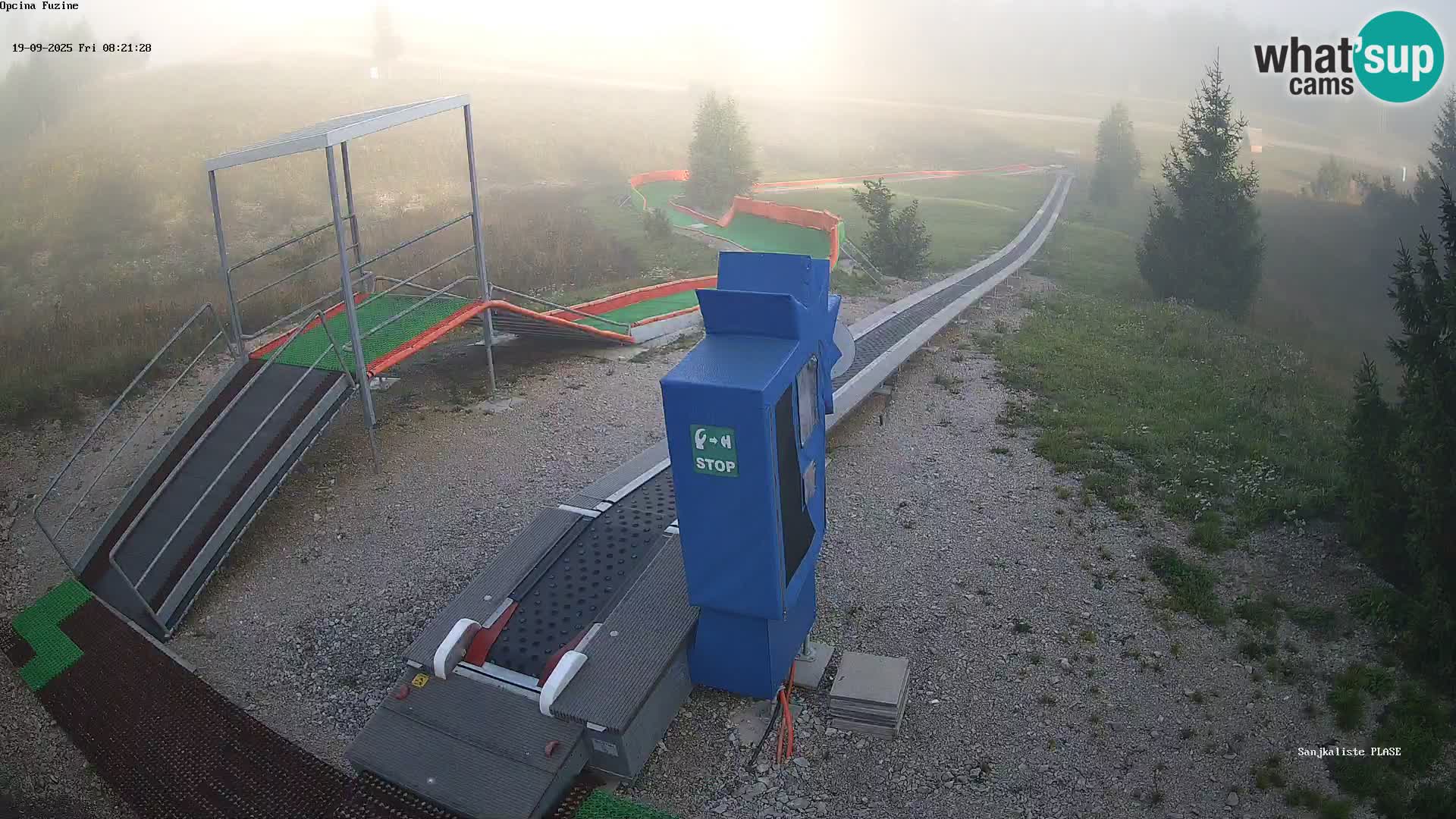 Live webcam Fužine toboggan run – Croatia