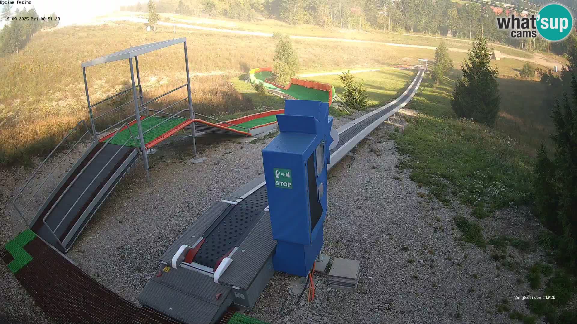 Live webcam Pista da slittino Fužine – Croazia