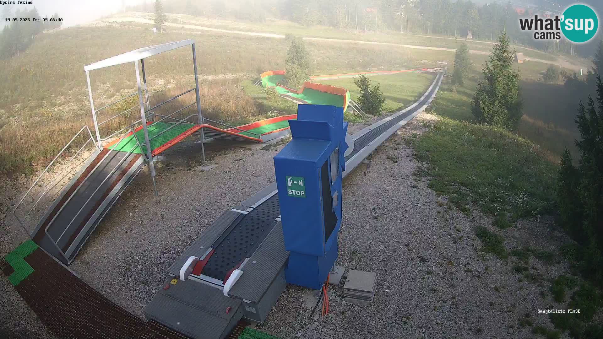 Webcam en direct Piste de luge de Fužine – Croatie