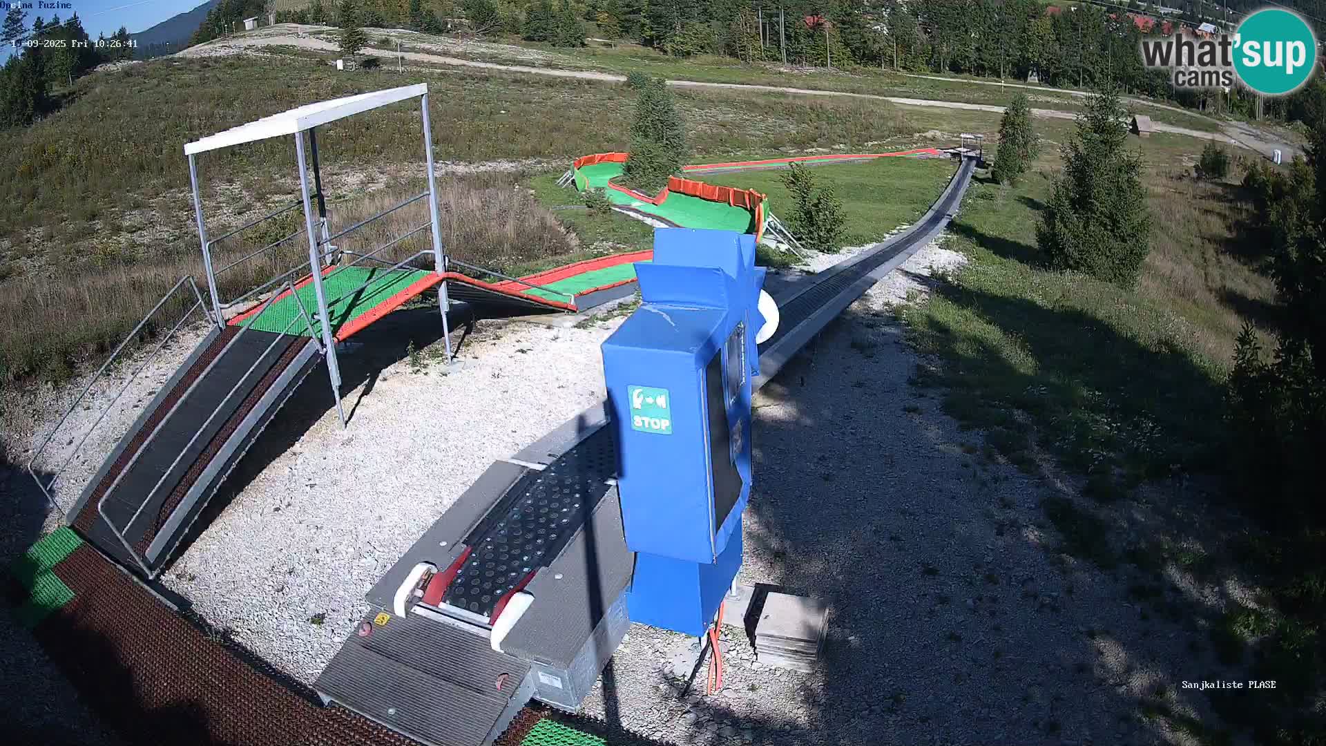 Live webcam Pista da slittino Fužine – Croazia