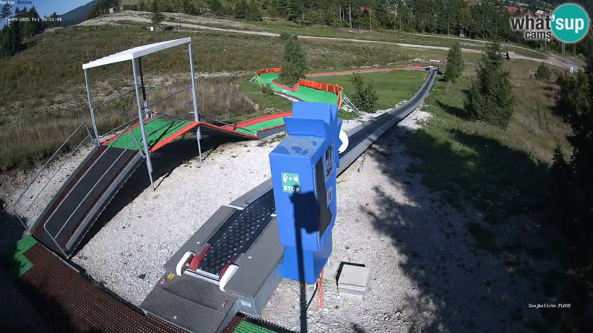 Live webcam Pista da slittino Fužine – Croazia