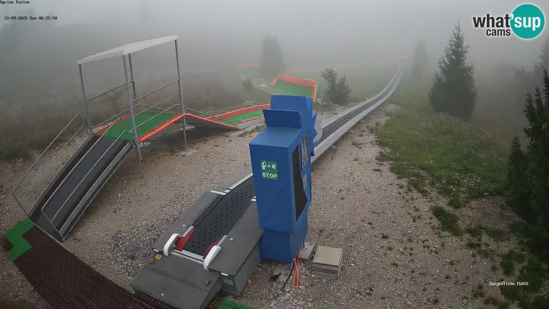 Live webcam Fužine toboggan run – Croatia