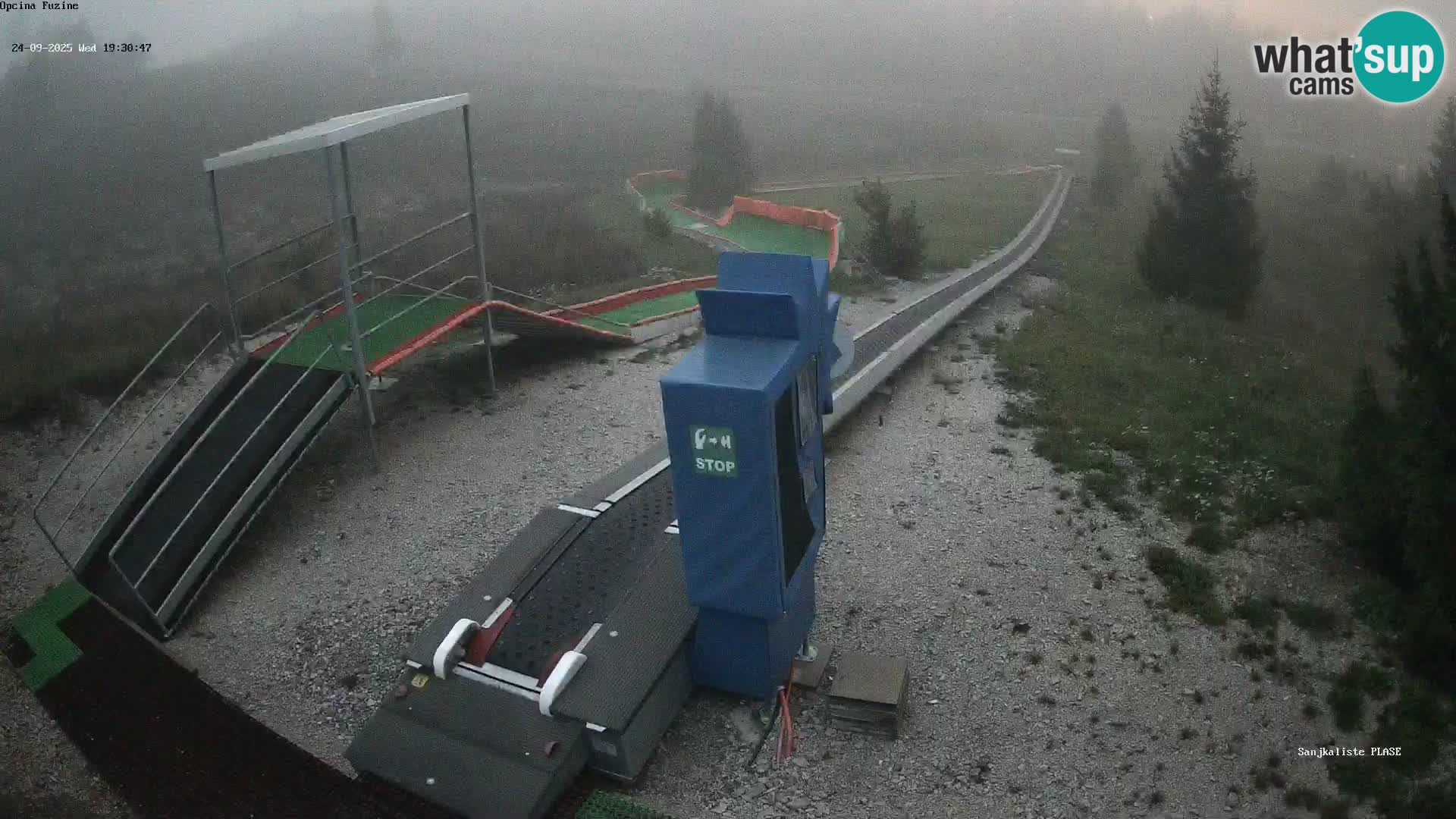 Live webcam Pista da slittino Fužine – Croazia