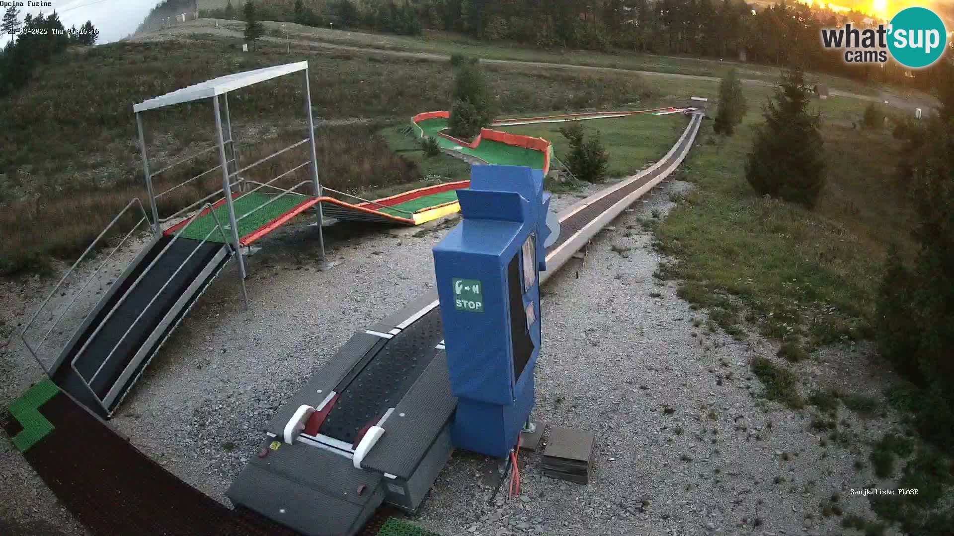 Live webcam Fužine toboggan run – Croatia