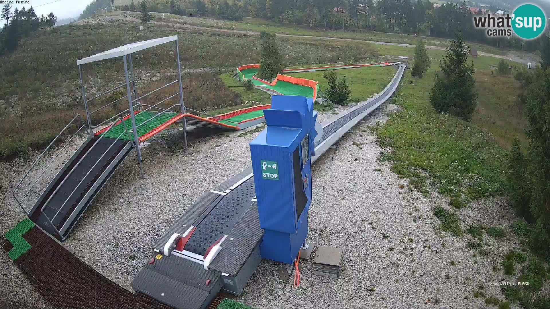 Live webcam Fužine toboggan run – Croatia
