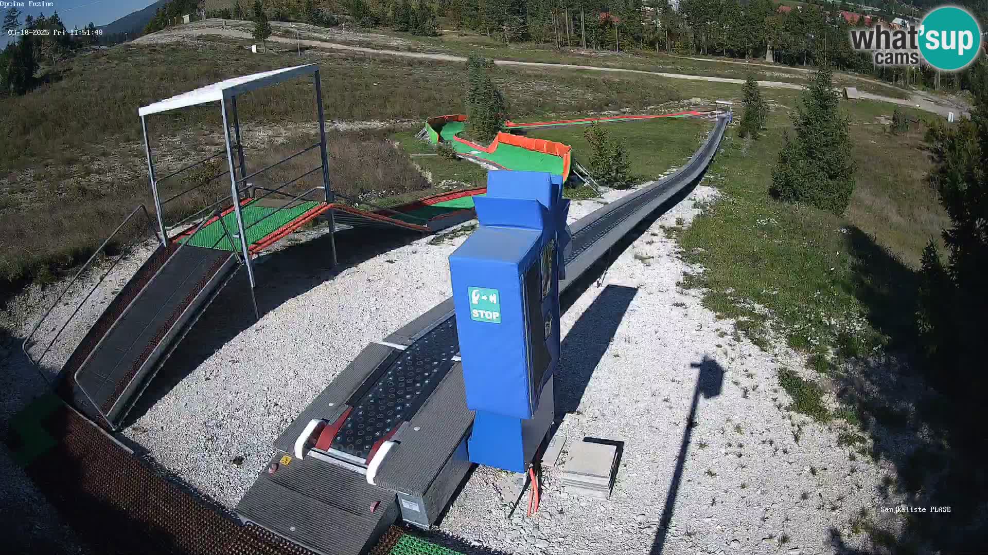 Live webcam Fužine toboggan run – Croatia
