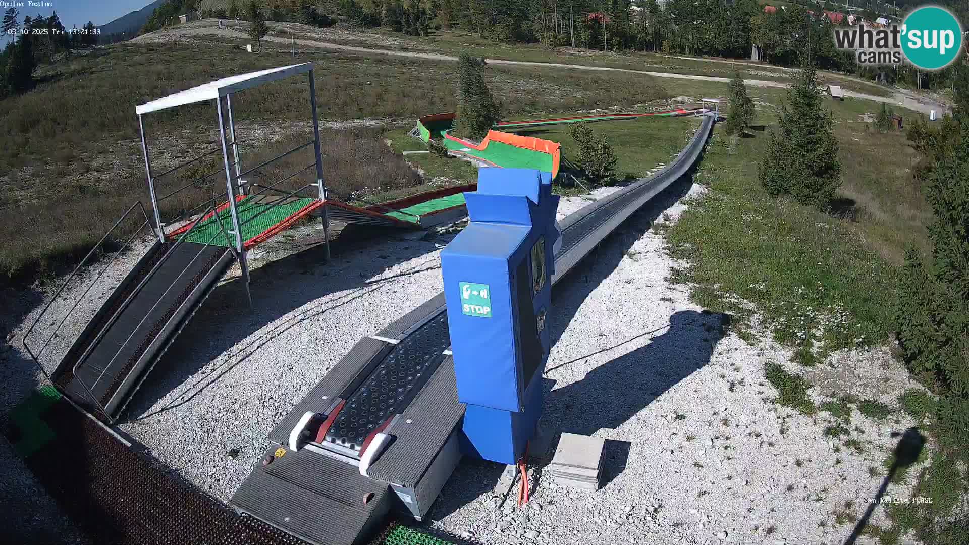 Live webcam Fužine toboggan run – Croatia