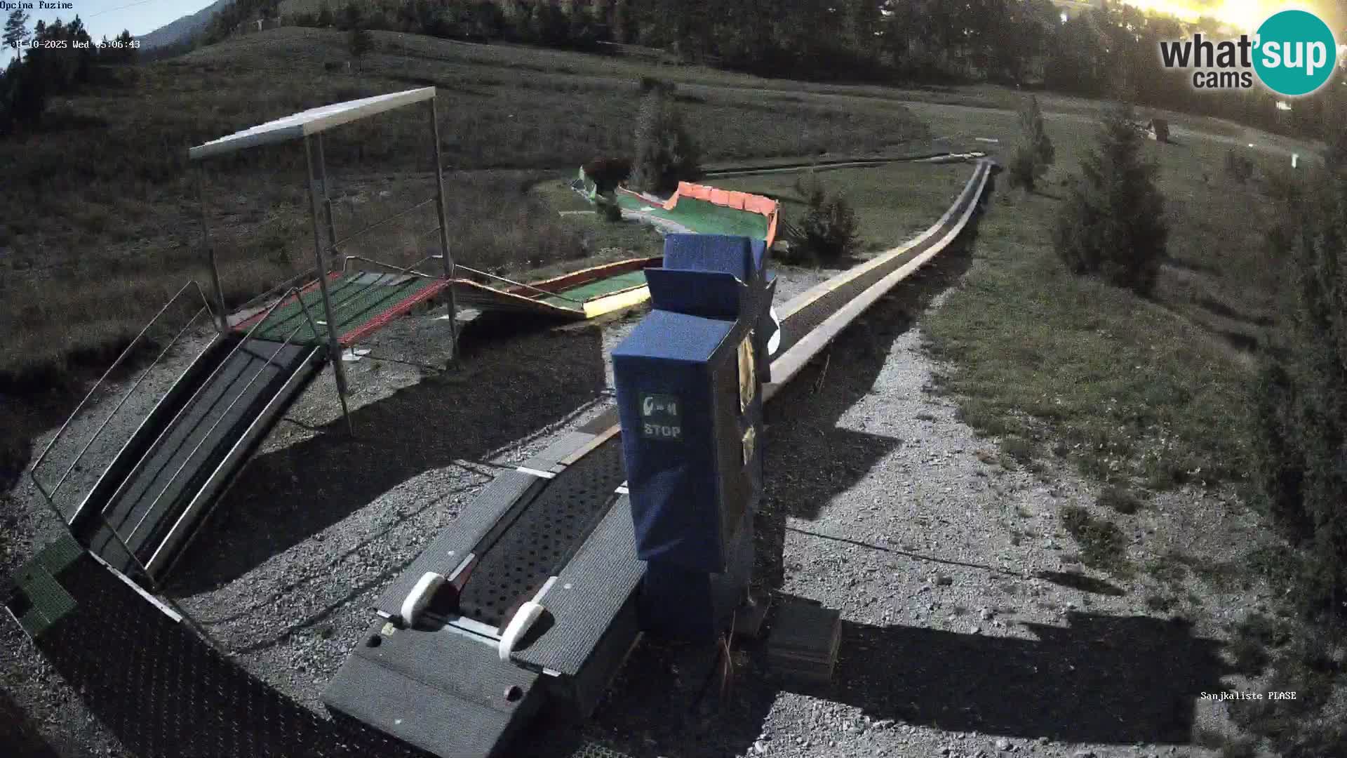 Live webcam Fužine toboggan run – Croatia