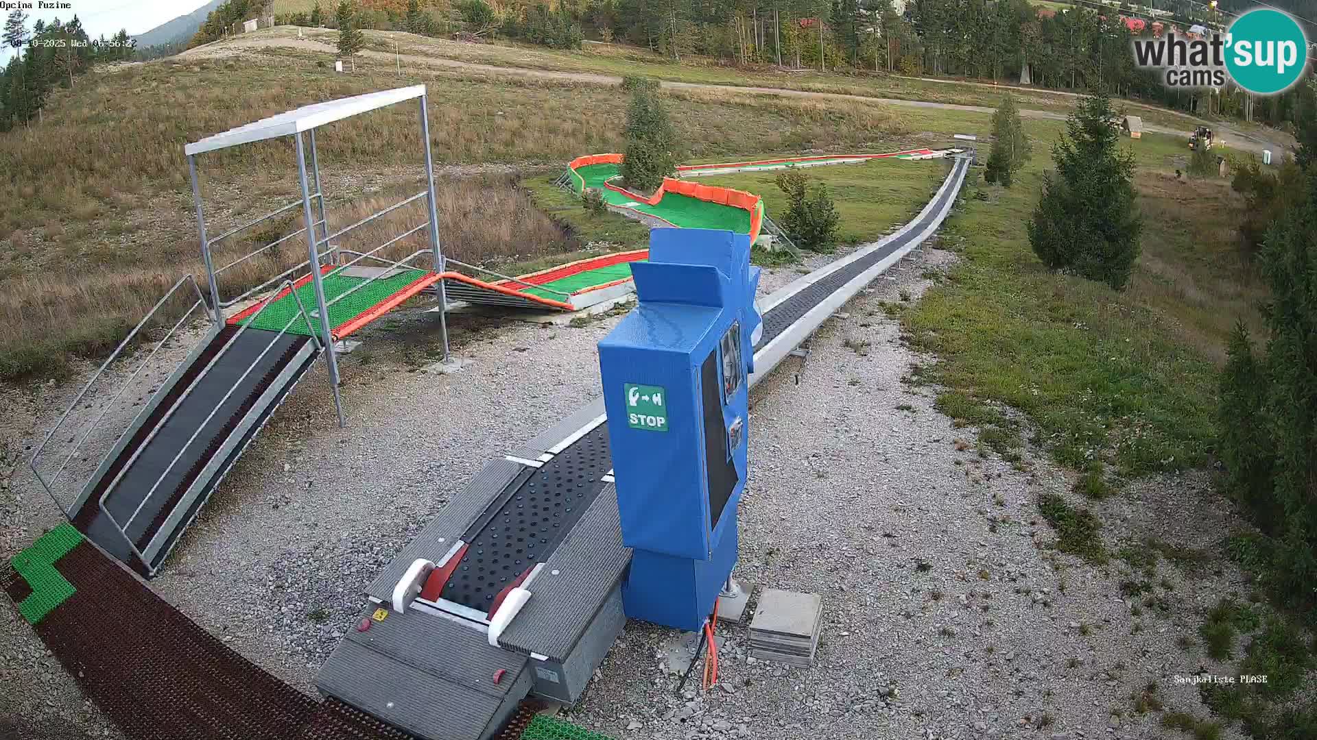 Live webcam Fužine toboggan run – Croatia