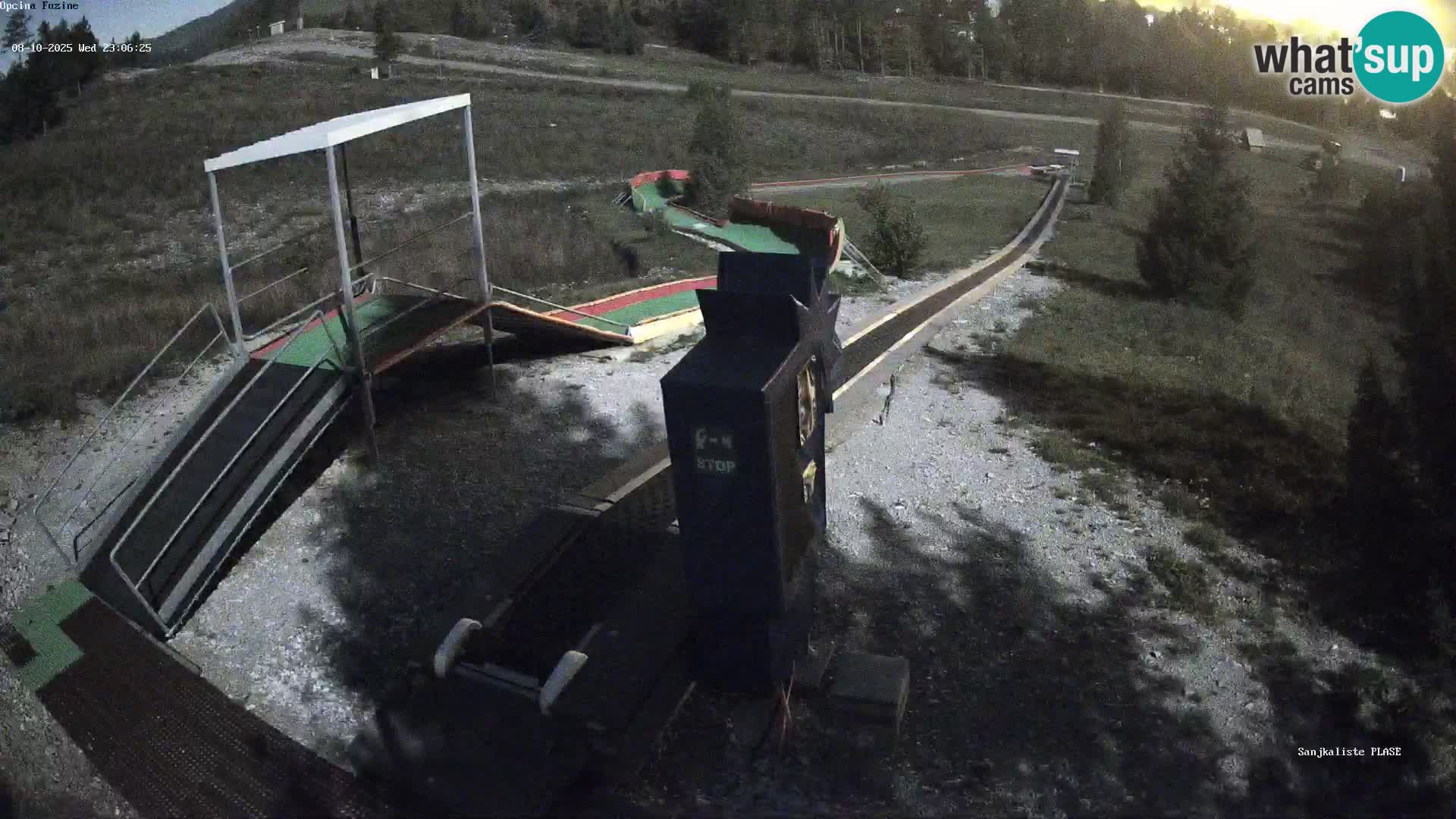 Live webcam Fužine toboggan run – Croatia