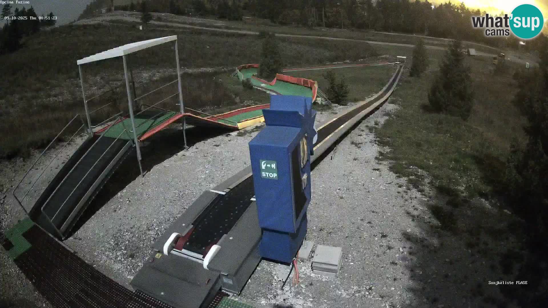Webcam en direct Piste de luge de Fužine – Croatie