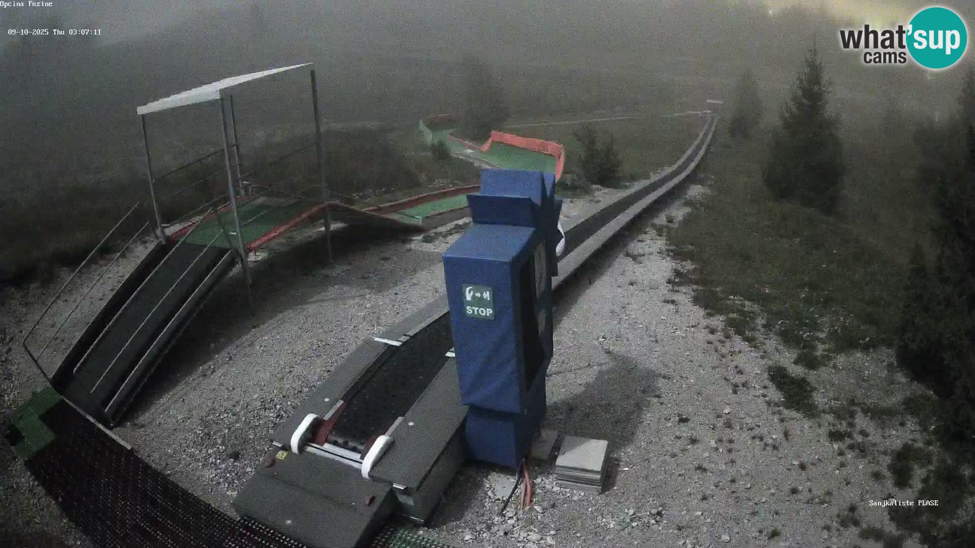 Live webcam Fužine toboggan run – Croatia