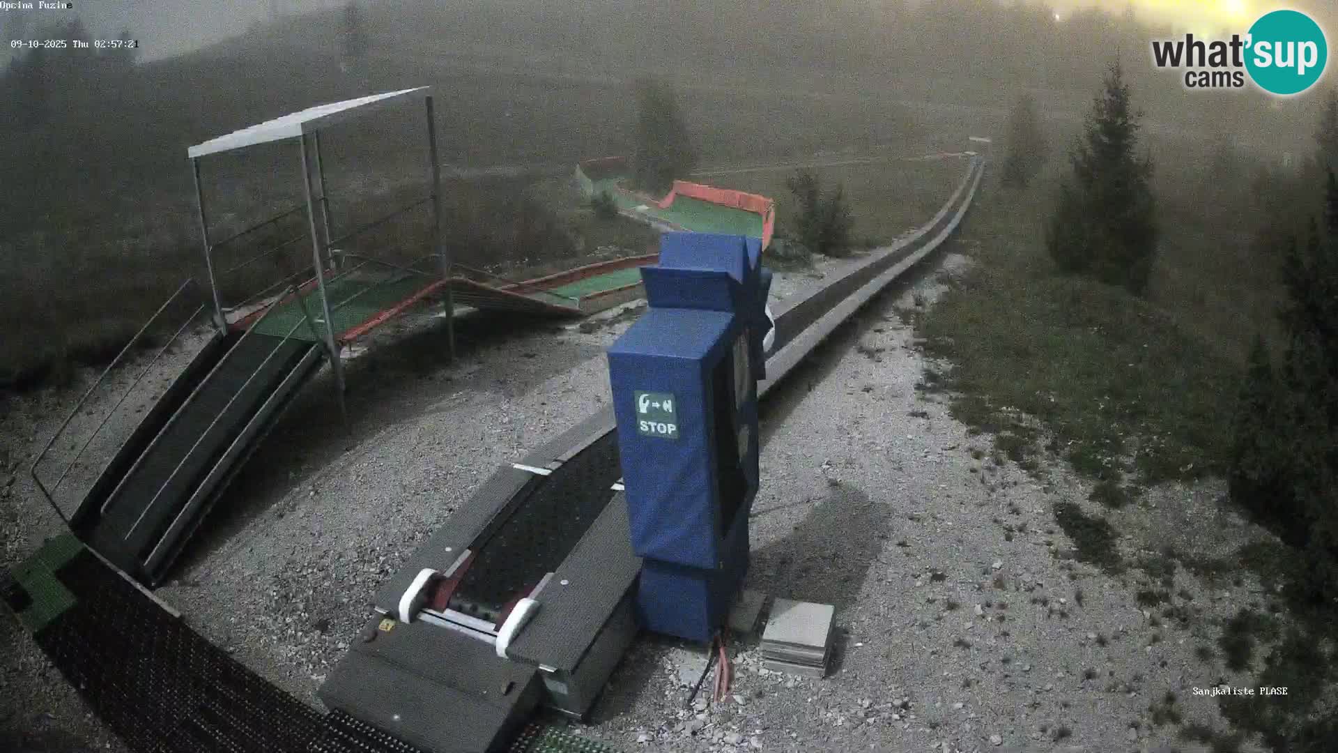 Webcam en direct Piste de luge de Fužine – Croatie
