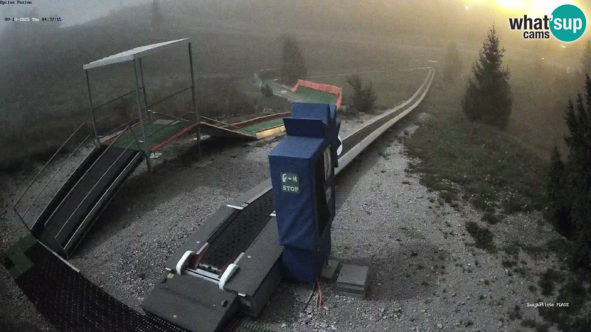 Webcam en vivo Pista de trineo Fužine – Croacia