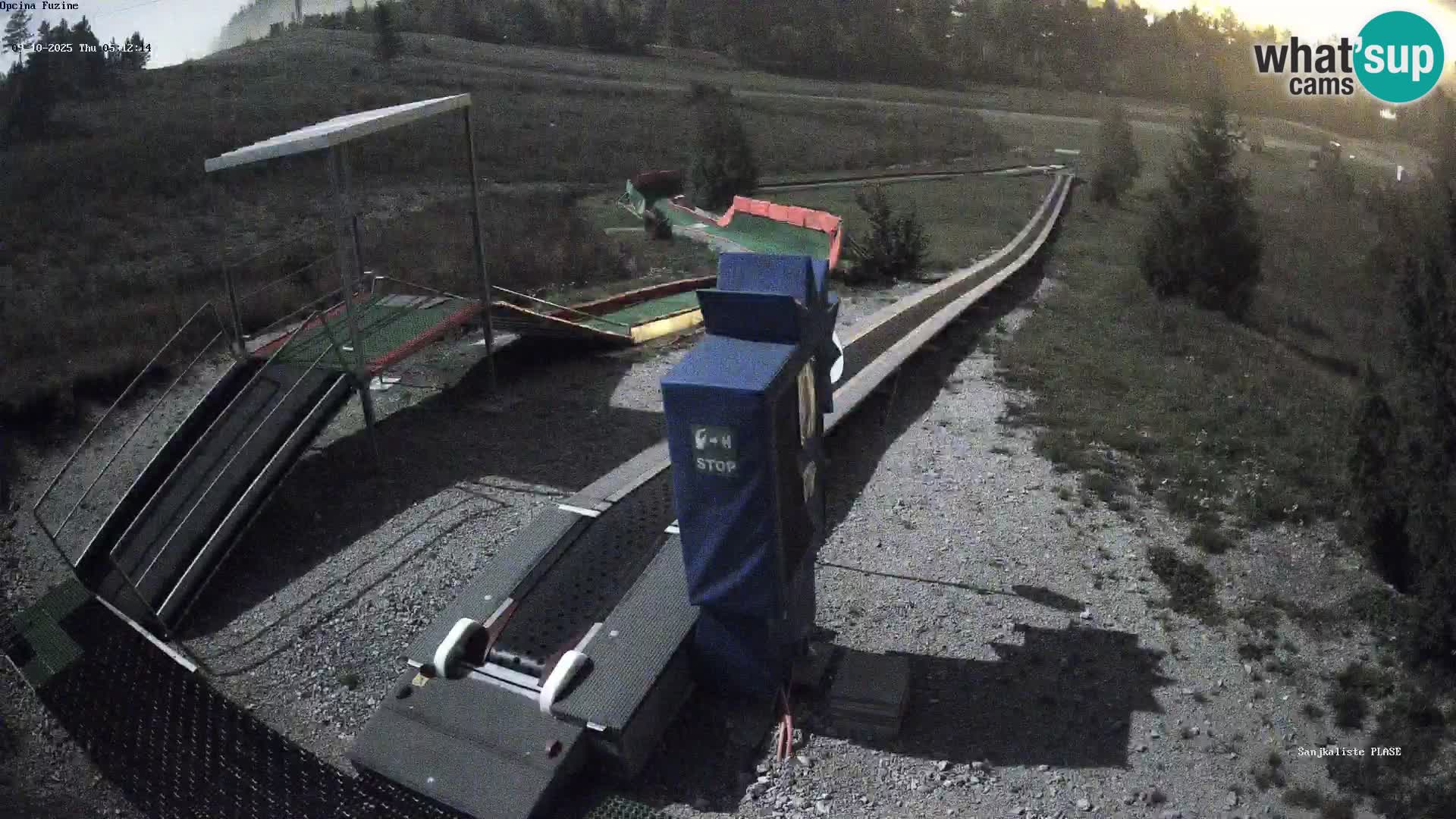 Live webcam Fužine toboggan run – Croatia