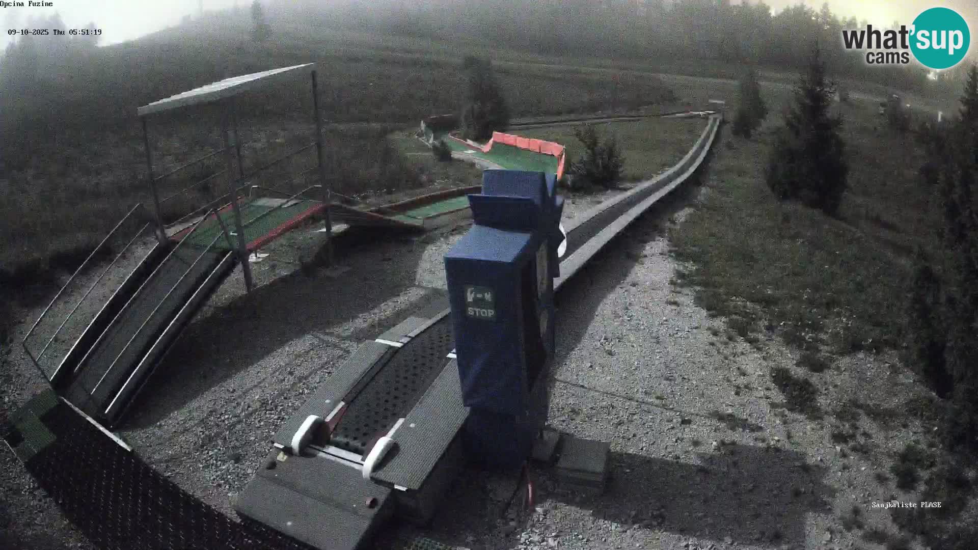 Live webcam Fužine toboggan run – Croatia