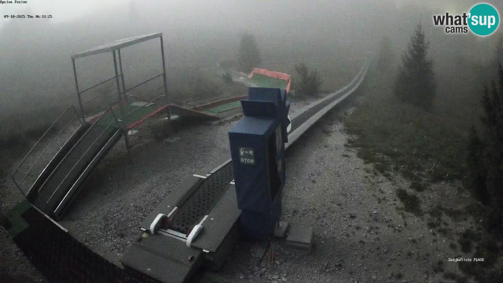 Live webcam Fužine toboggan run – Croatia