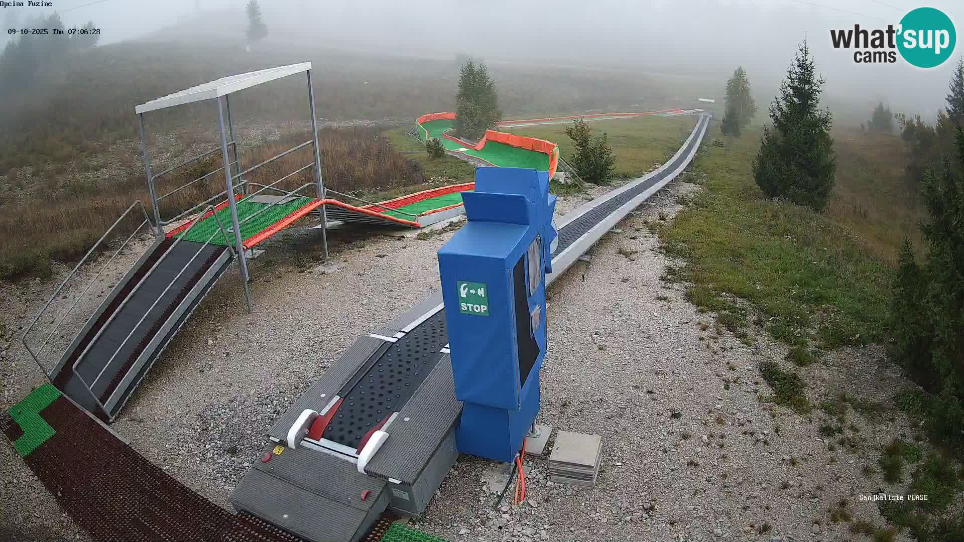 Live webcam Pista da slittino Fužine – Croazia