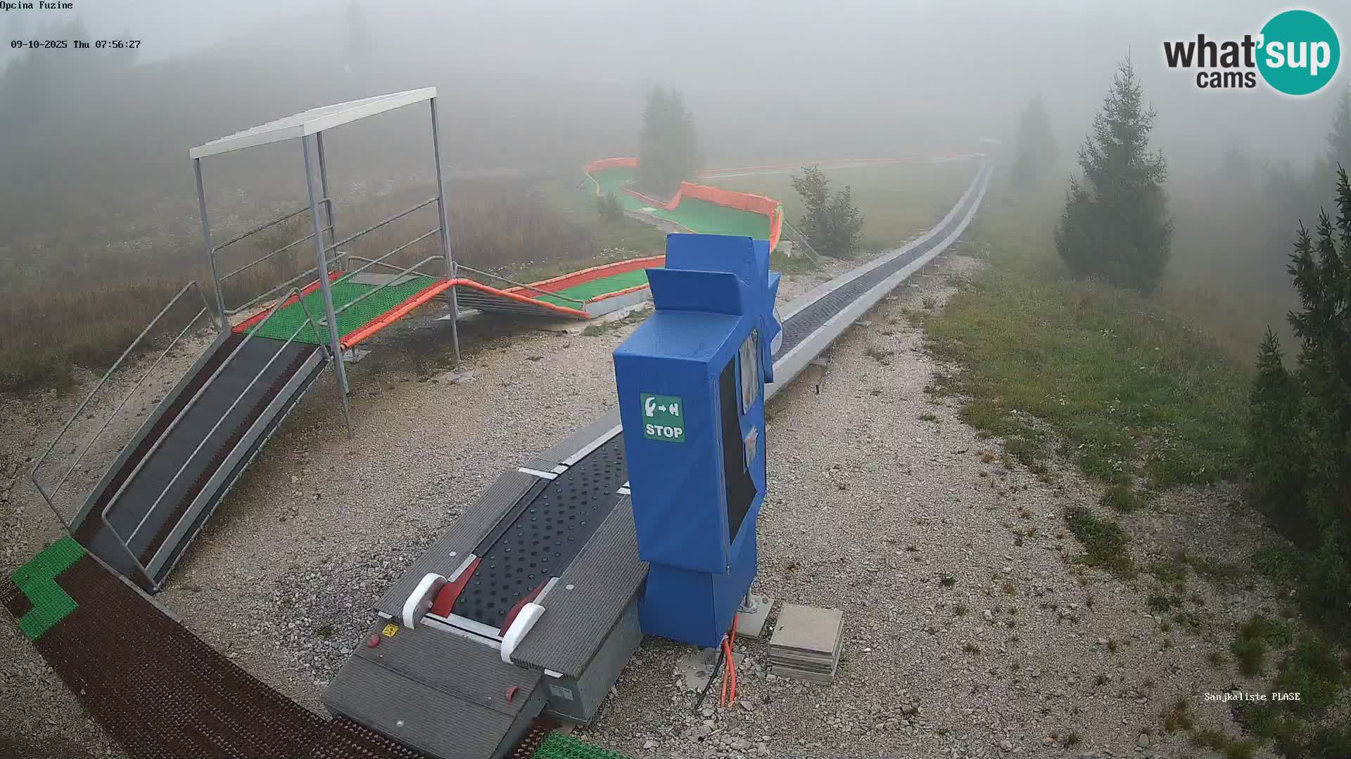 Webcam en vivo Pista de trineo Fužine – Croacia