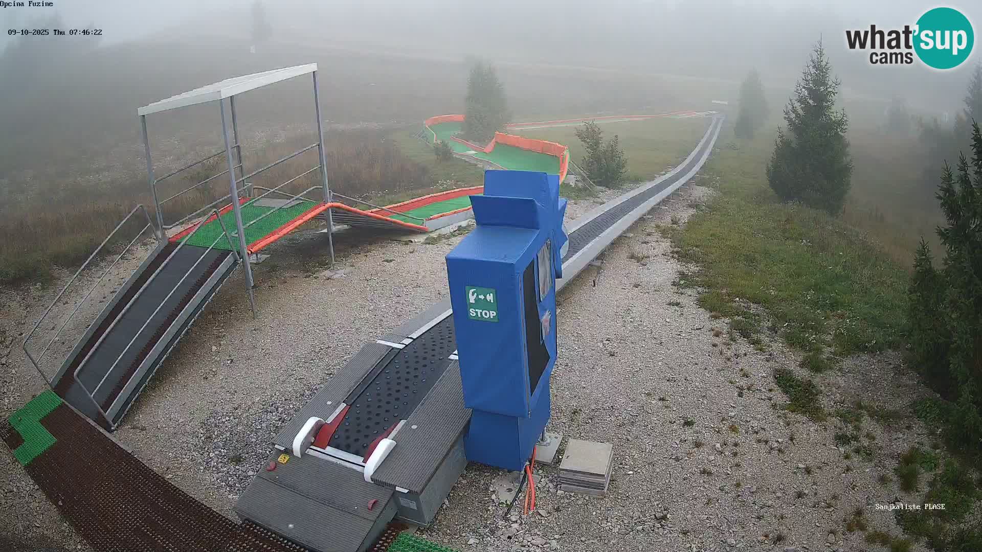 Live webcam Pista da slittino Fužine – Croazia