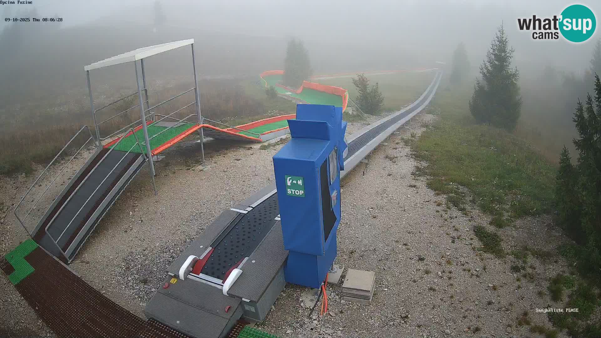 Spletna kamera v živo Sankališče Fužine – Hrvaška