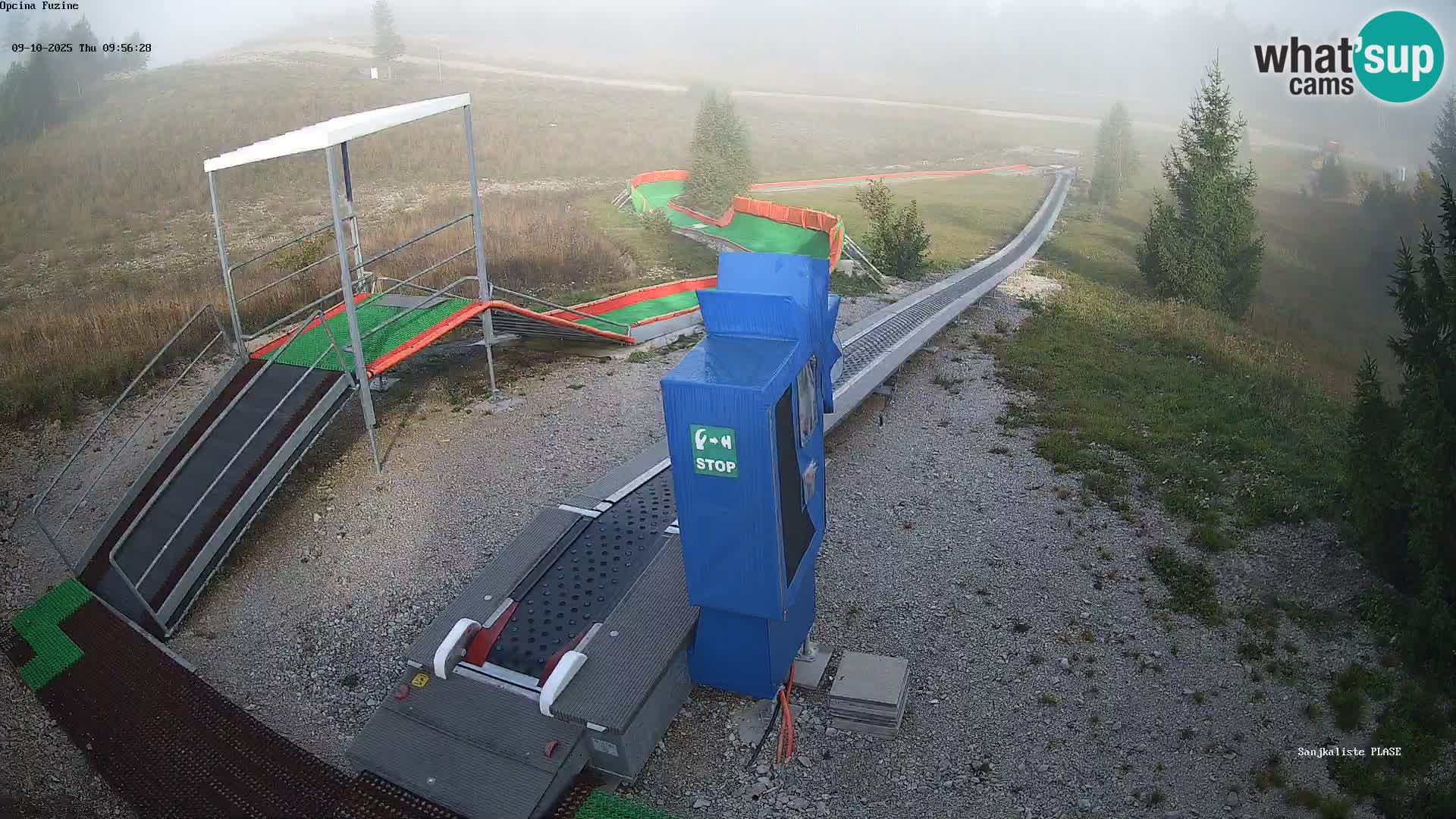 Live webcam Fužine toboggan run – Croatia
