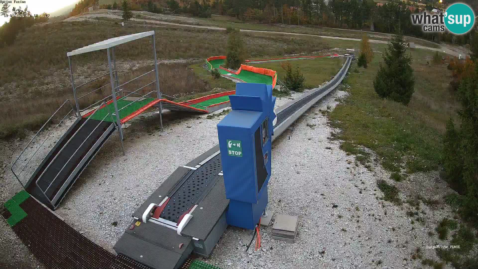 Live webcam Pista da slittino Fužine – Croazia