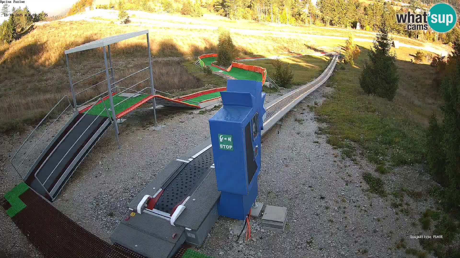 Live webcam Fužine toboggan run – Croatia