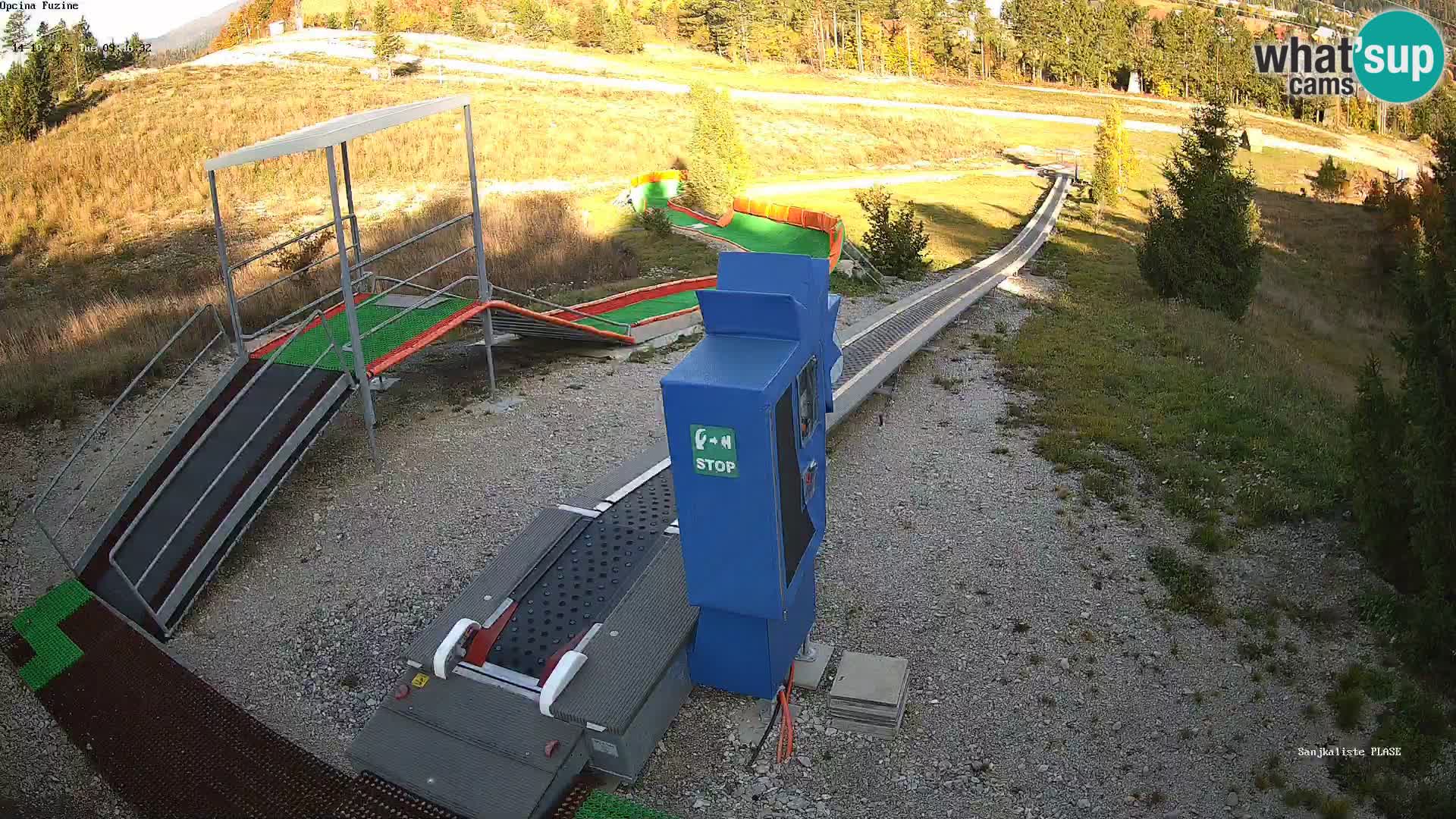 Webcam en vivo Pista de trineo Fužine – Croacia